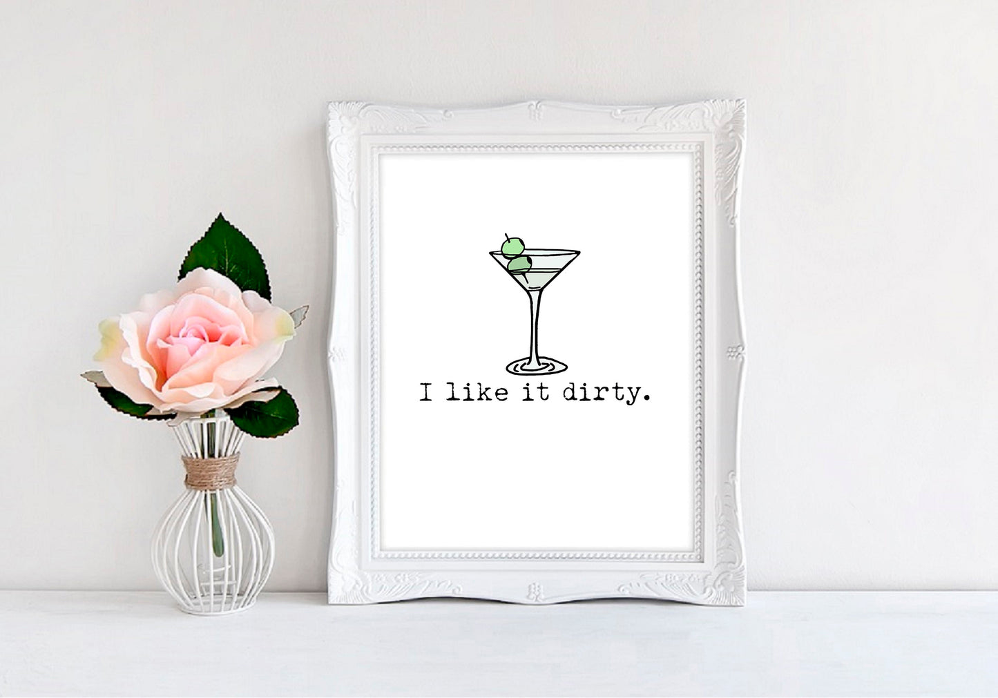 I Like It Dirty (Martini) - 8"x10" Wall Print