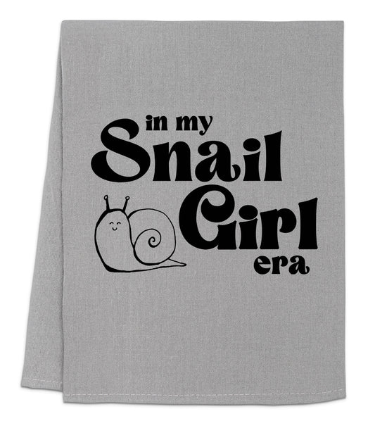 a towel that says in my snail girl era