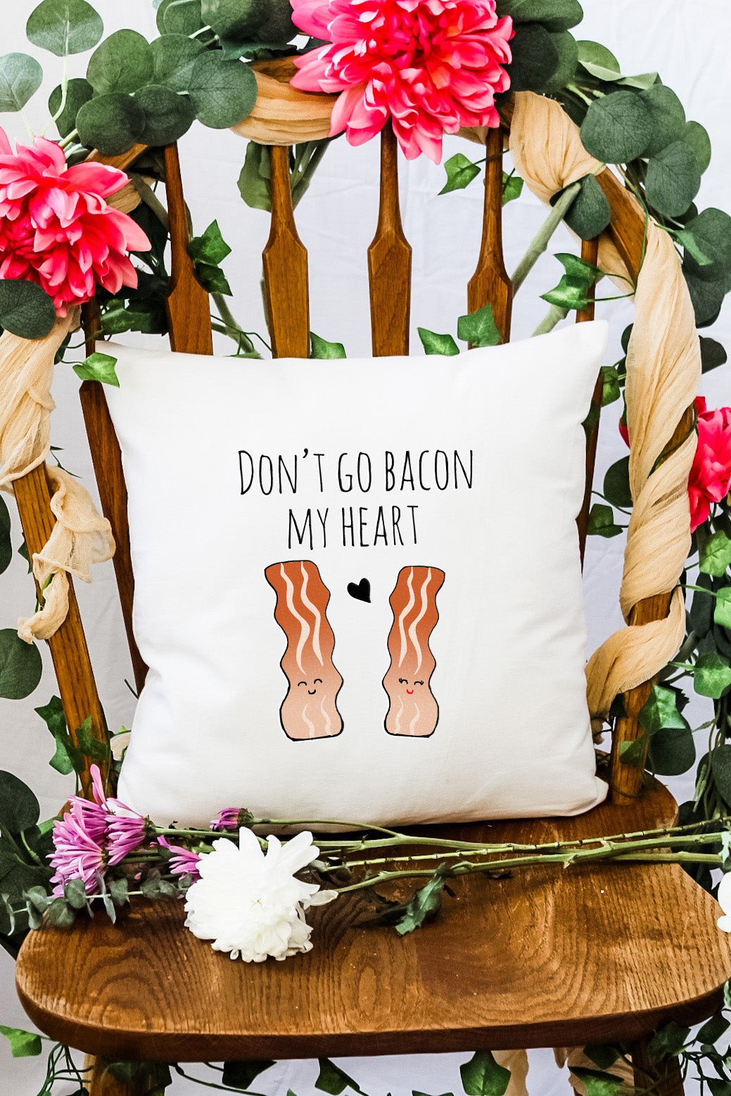Don't Go Bacon My Heart - Decorative Throw Pillow - MoonlightMakers