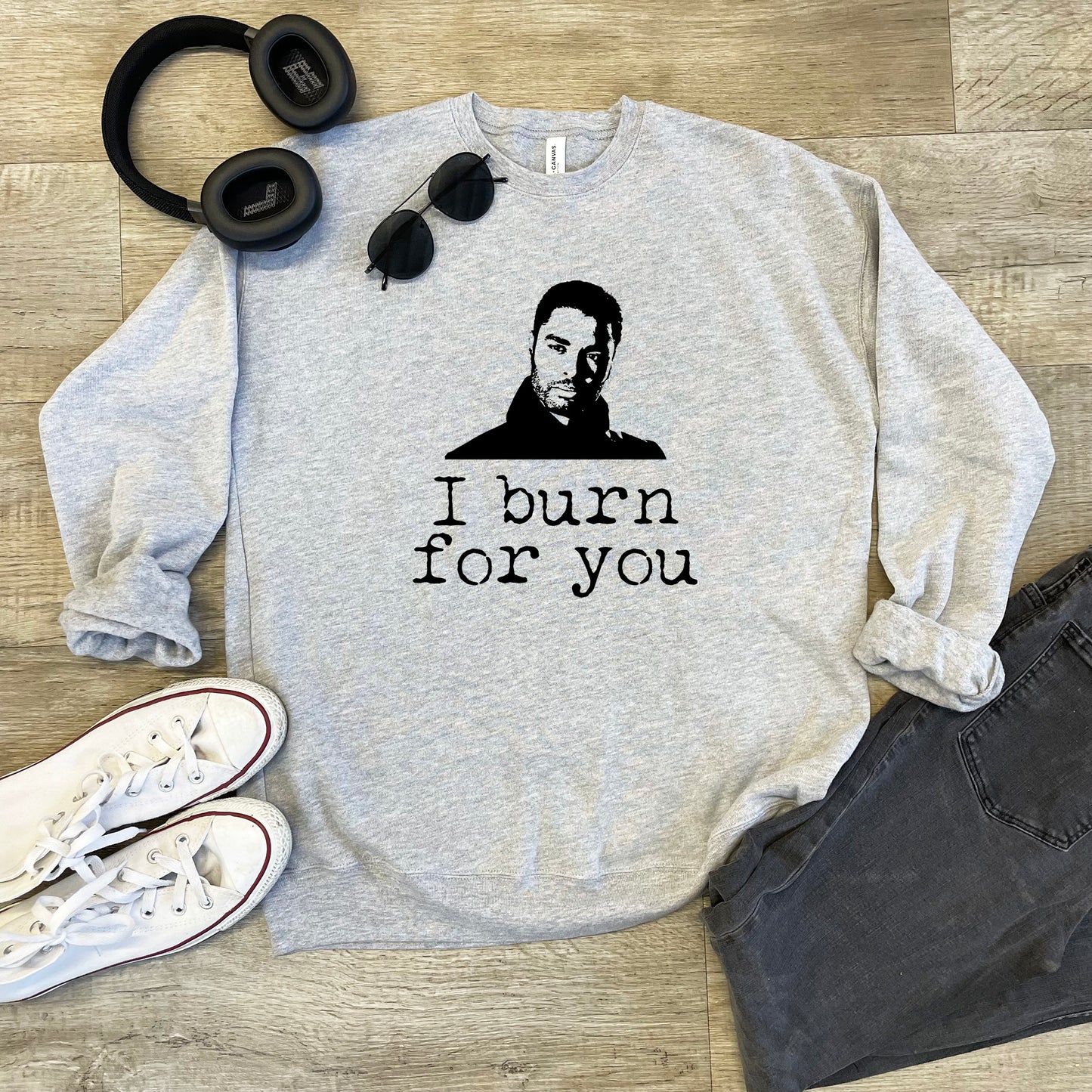 Bridgerton - I Burn For You - Unisex Sweatshirt - Heather Gray or Dusty Blue