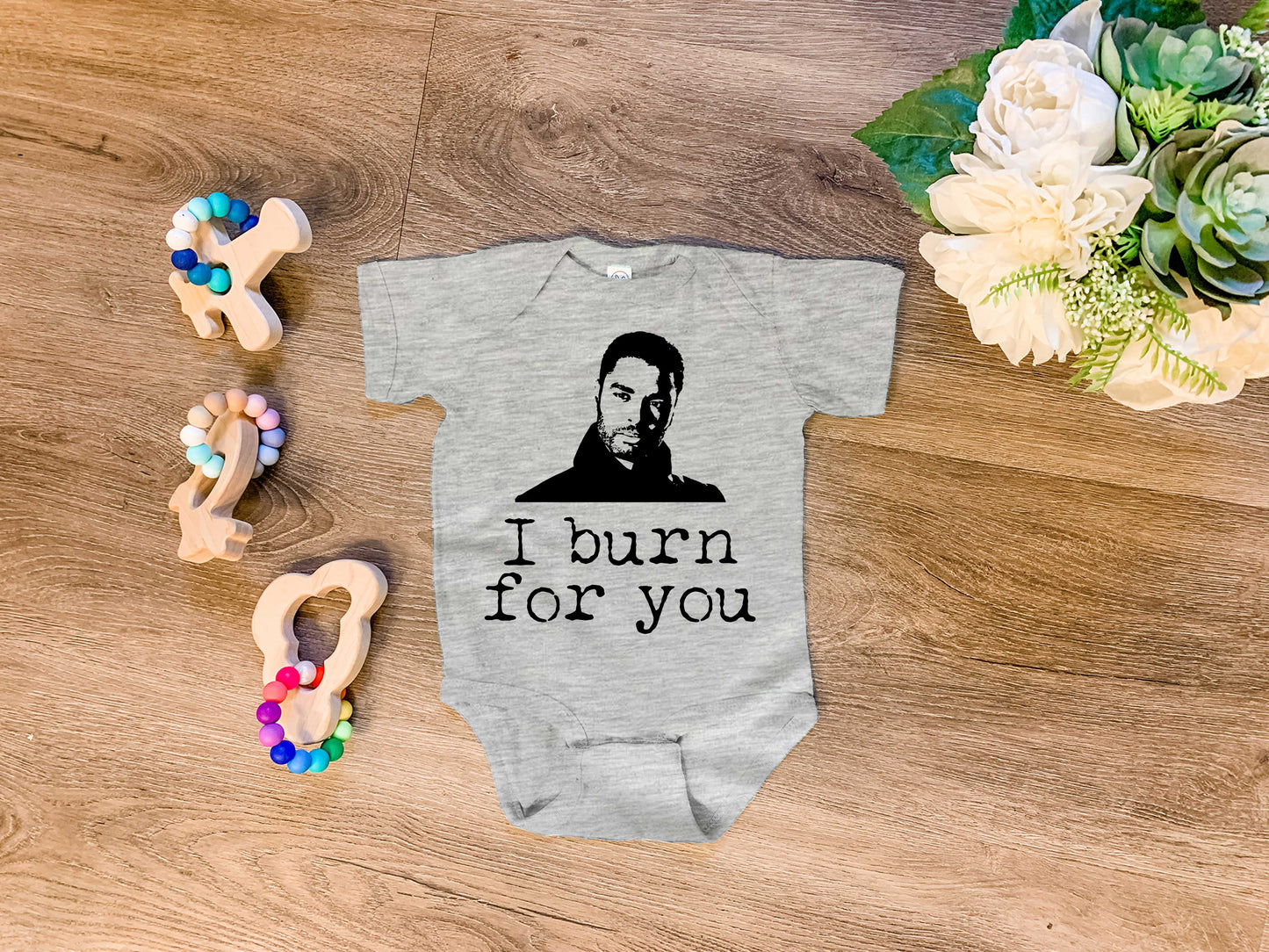 Bridgerton - I Burn For You - Onesie - Heather Gray, Chill, or Lavender