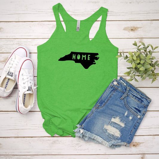 Home (North Carolina) - Women's Tank - Heather Gray, Tahiti, or Envy