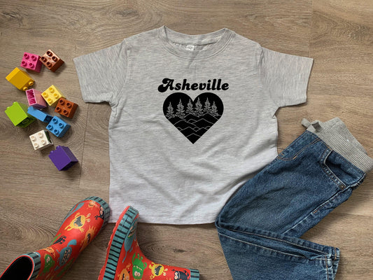 Asheville Heart - Toddler Tee - Heather Gray