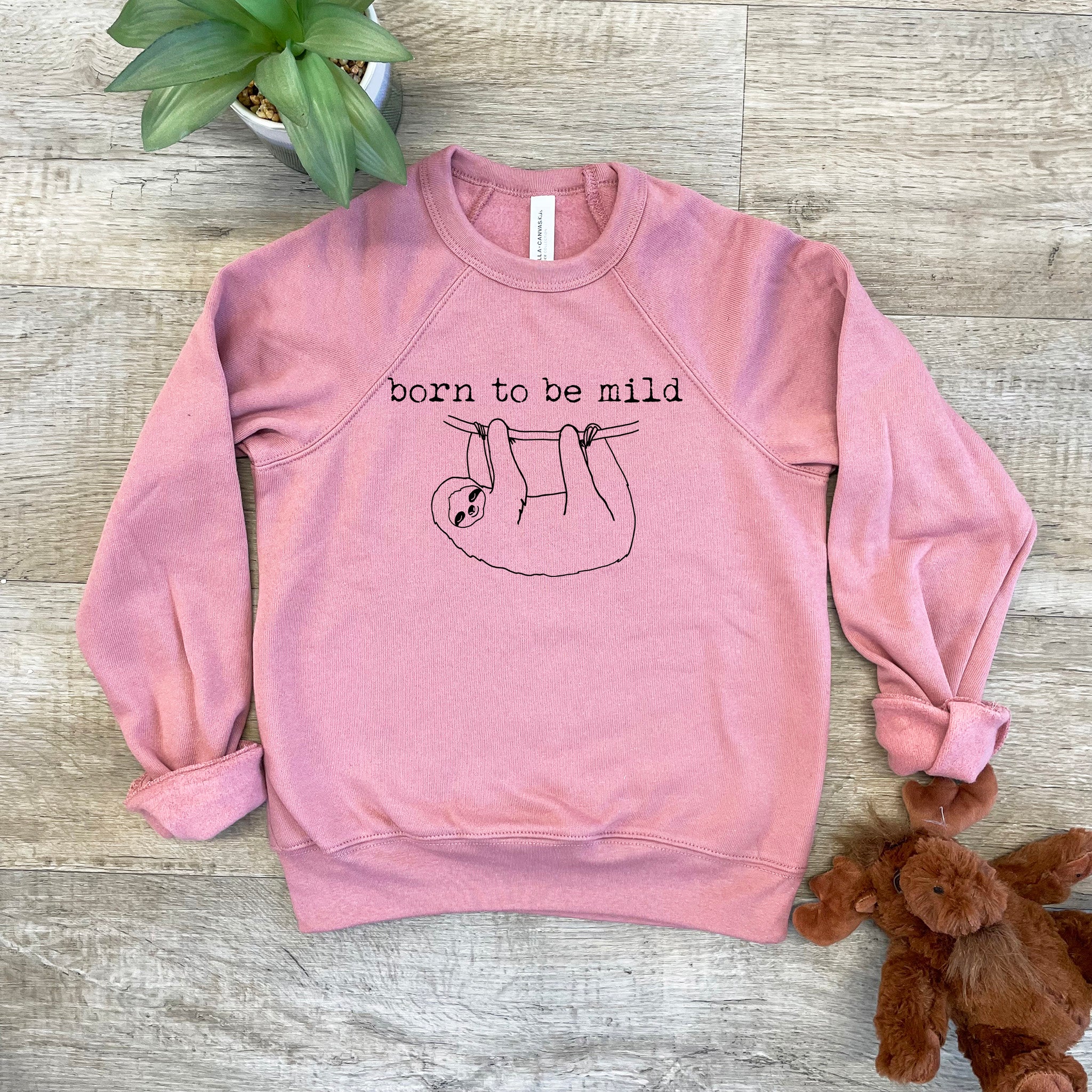Born To Be Mild (Sloth) - Kid's Sweatshirt