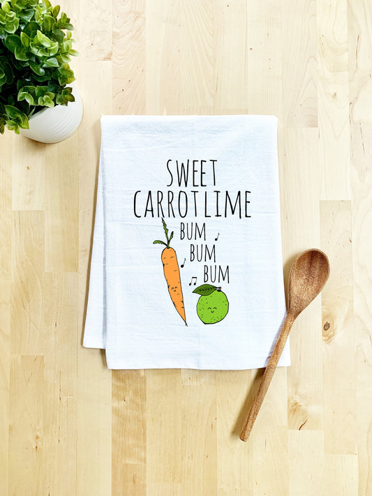 Full Color Dish Towel - Sweet Carrot Lime