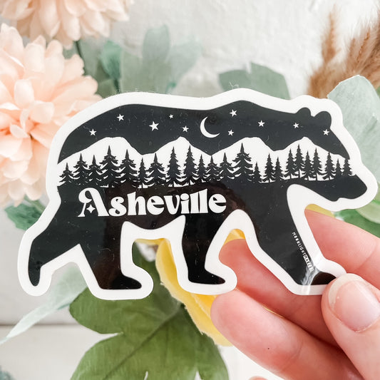 Asheville Bear - Die Cut Sticker