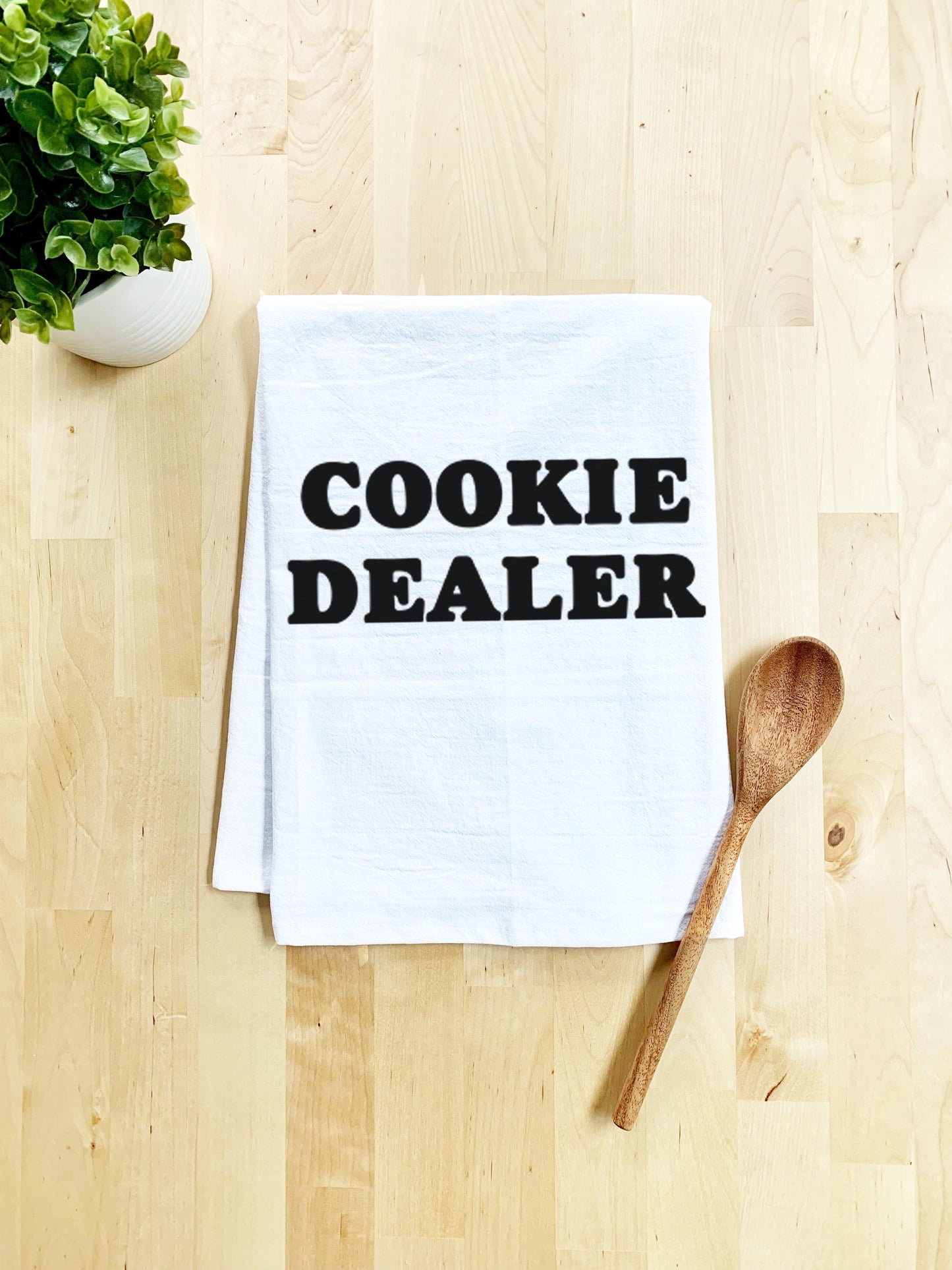 Cookie Dealer Dish Towel - White Or Gray - MoonlightMakers