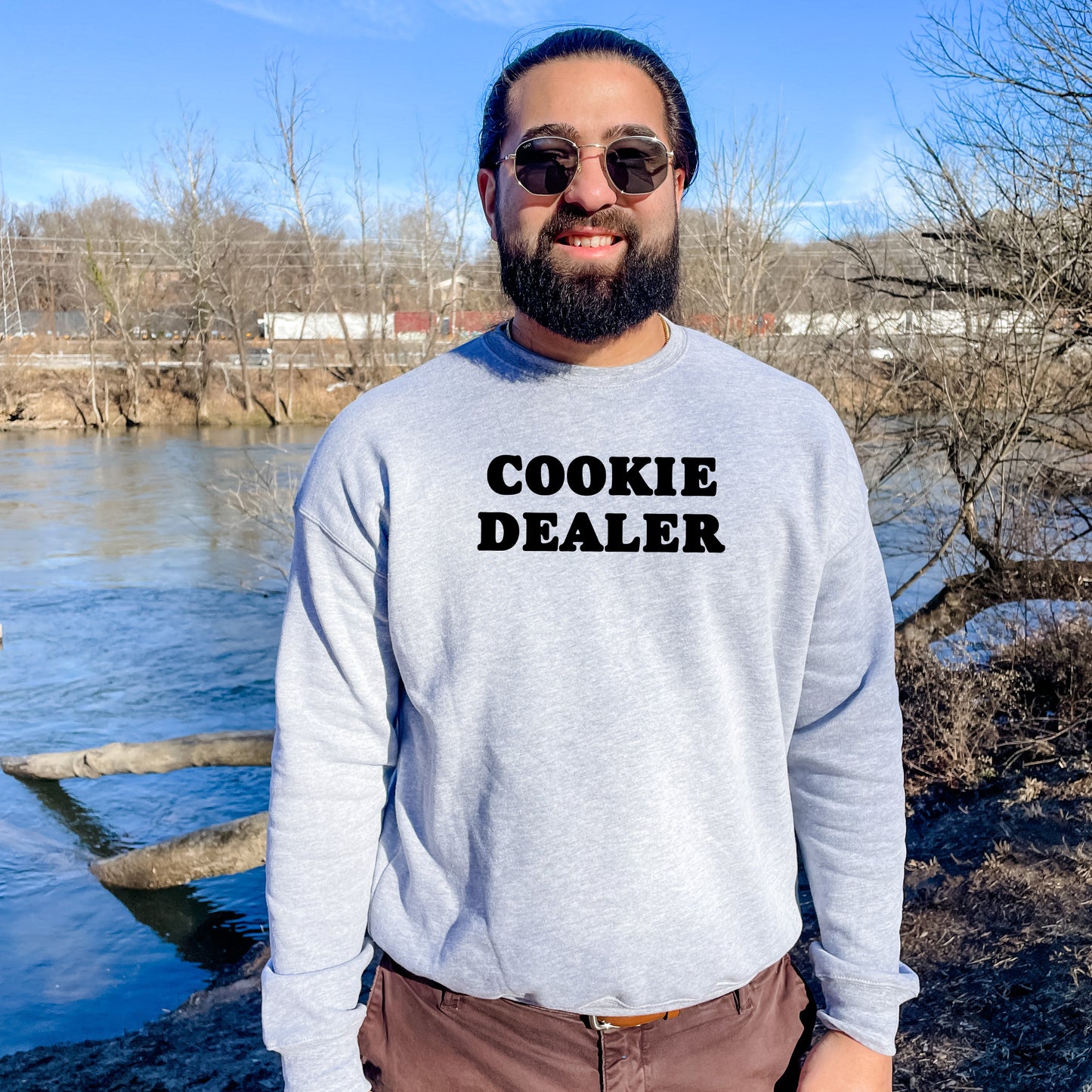 Cookie Dealer (Baking) - Unisex Sweatshirt - Heather Gray or Dusty Blue
