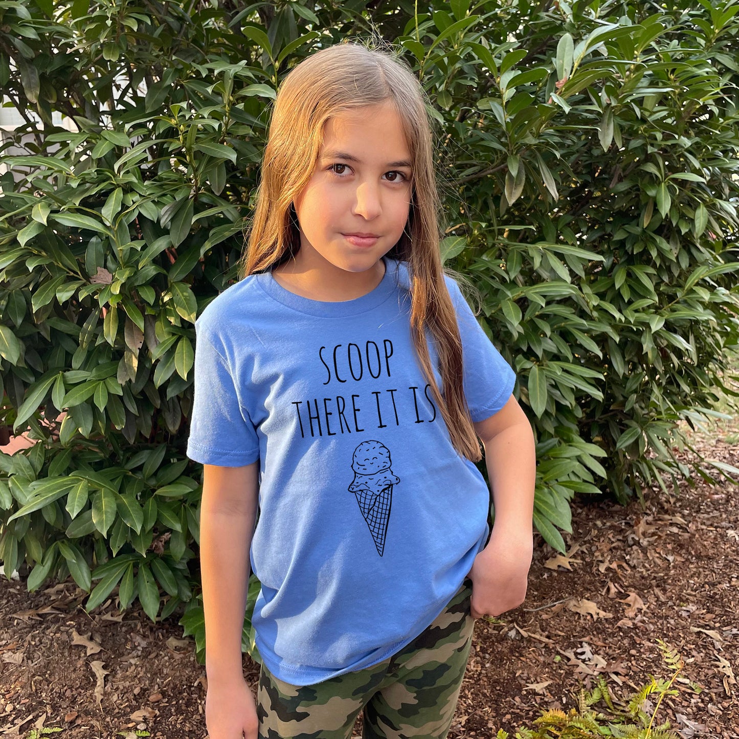 Scoop, There It Is - Kid's Tee - Columbia Blue or Lavender
