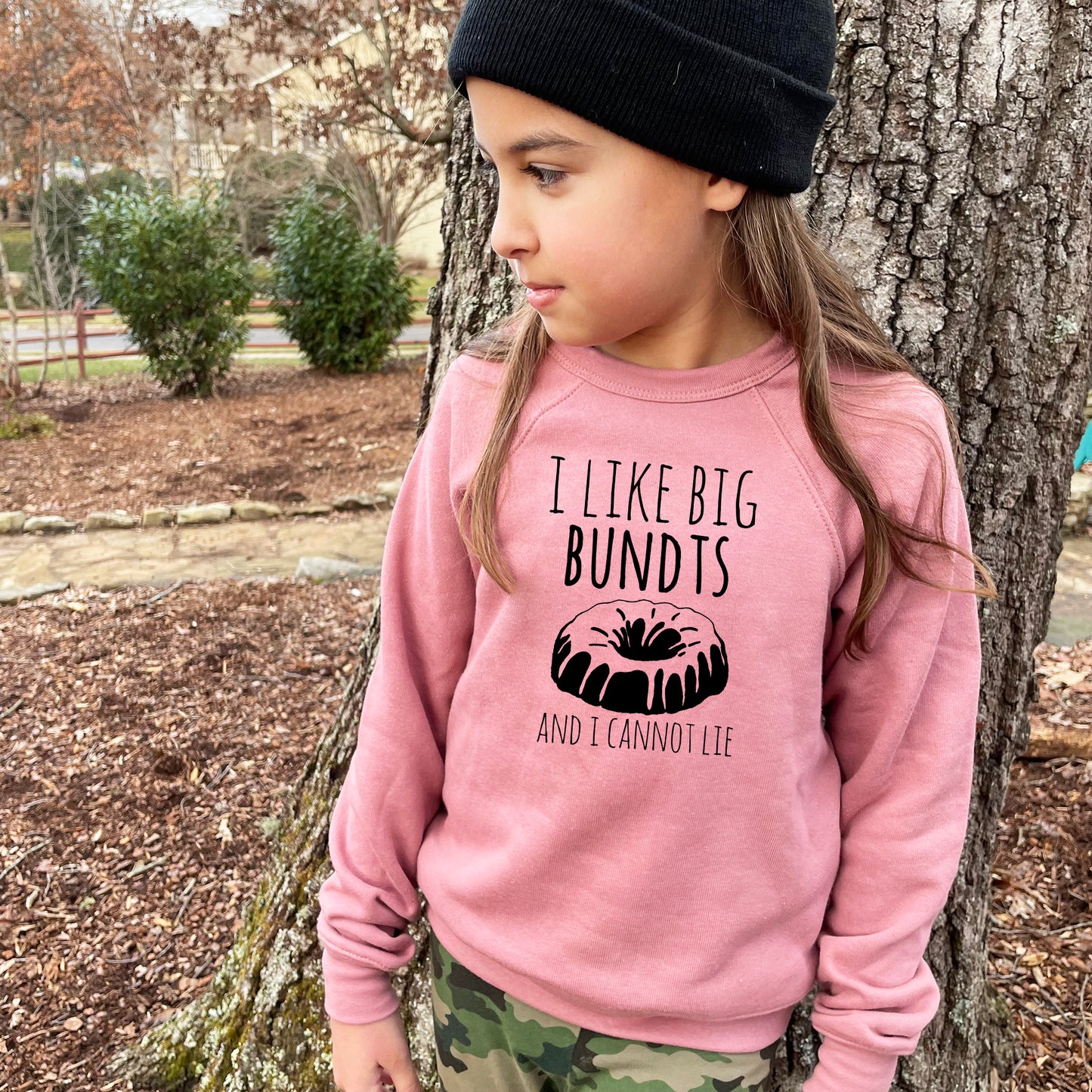 I Like Big Bundts and I Cannot Lie - Kid's Sweatshirt - Heather Gray or Mauve