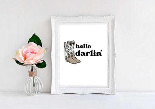 Hello Darlin' - 8"x10" Wall Print