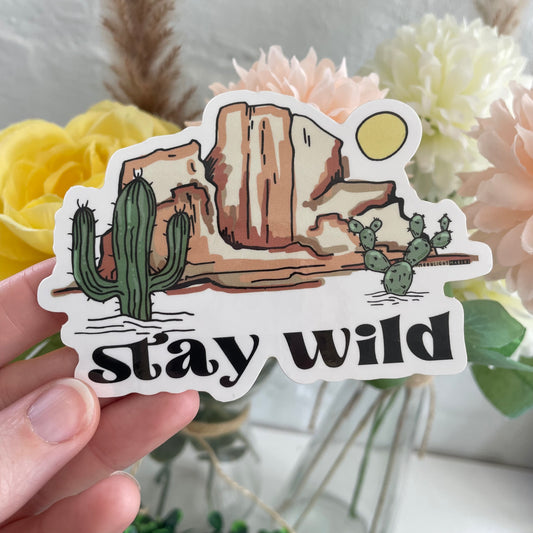Stay Wild - Die Cut Sticker
