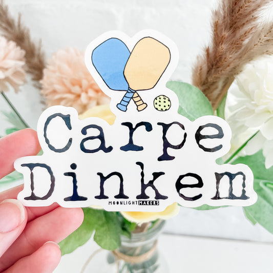 Carpe Dinkem (Pickleball) - Die Cut Sticker