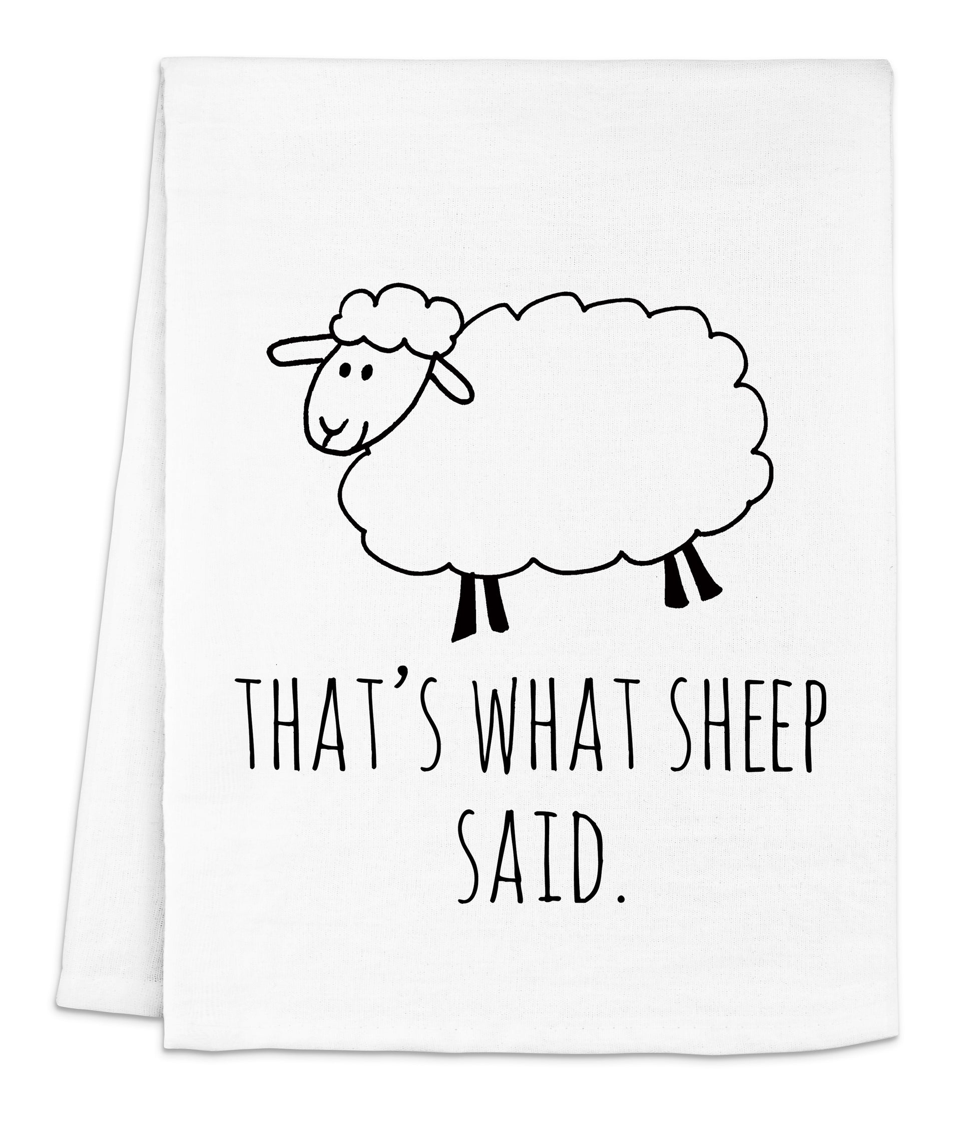 a black and white picture of a sheep with the words that's what sheep