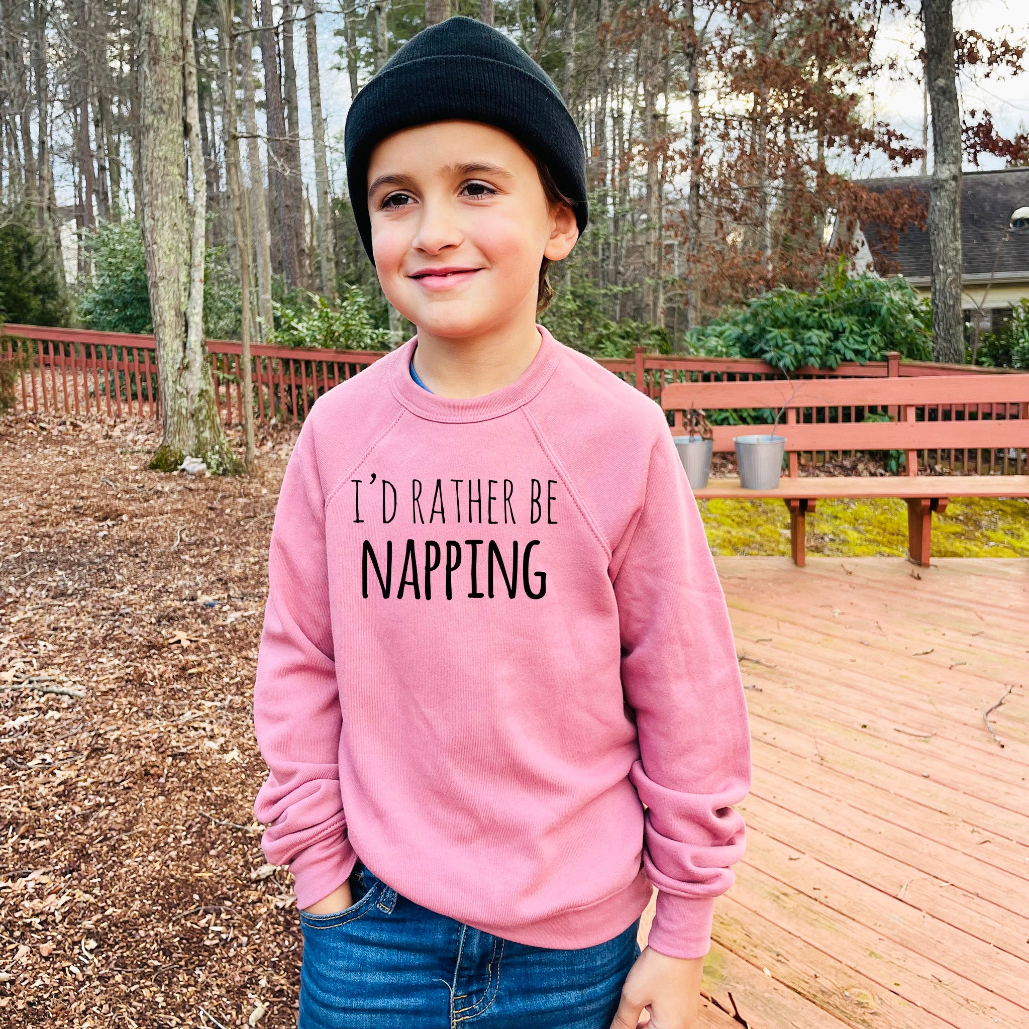 I'd Rather Be Napping - Kid's Sweatshirt