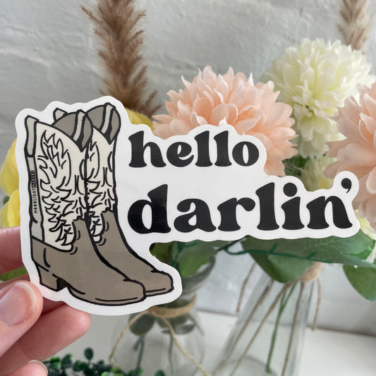 Hello Darlin' - Die Cut Sticker