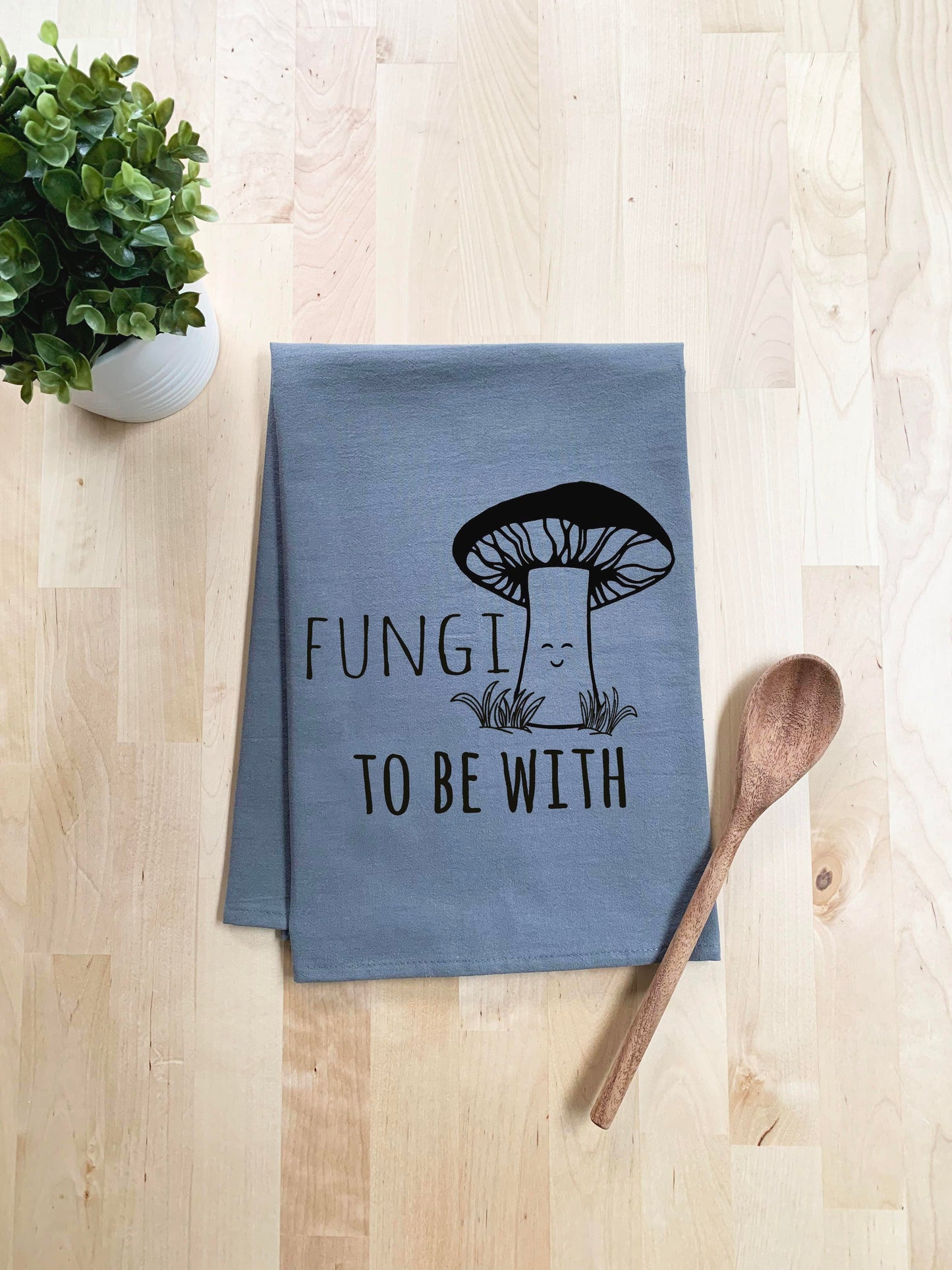 Fungi to Be With Dish Towel - White Or Gray - MoonlightMakers