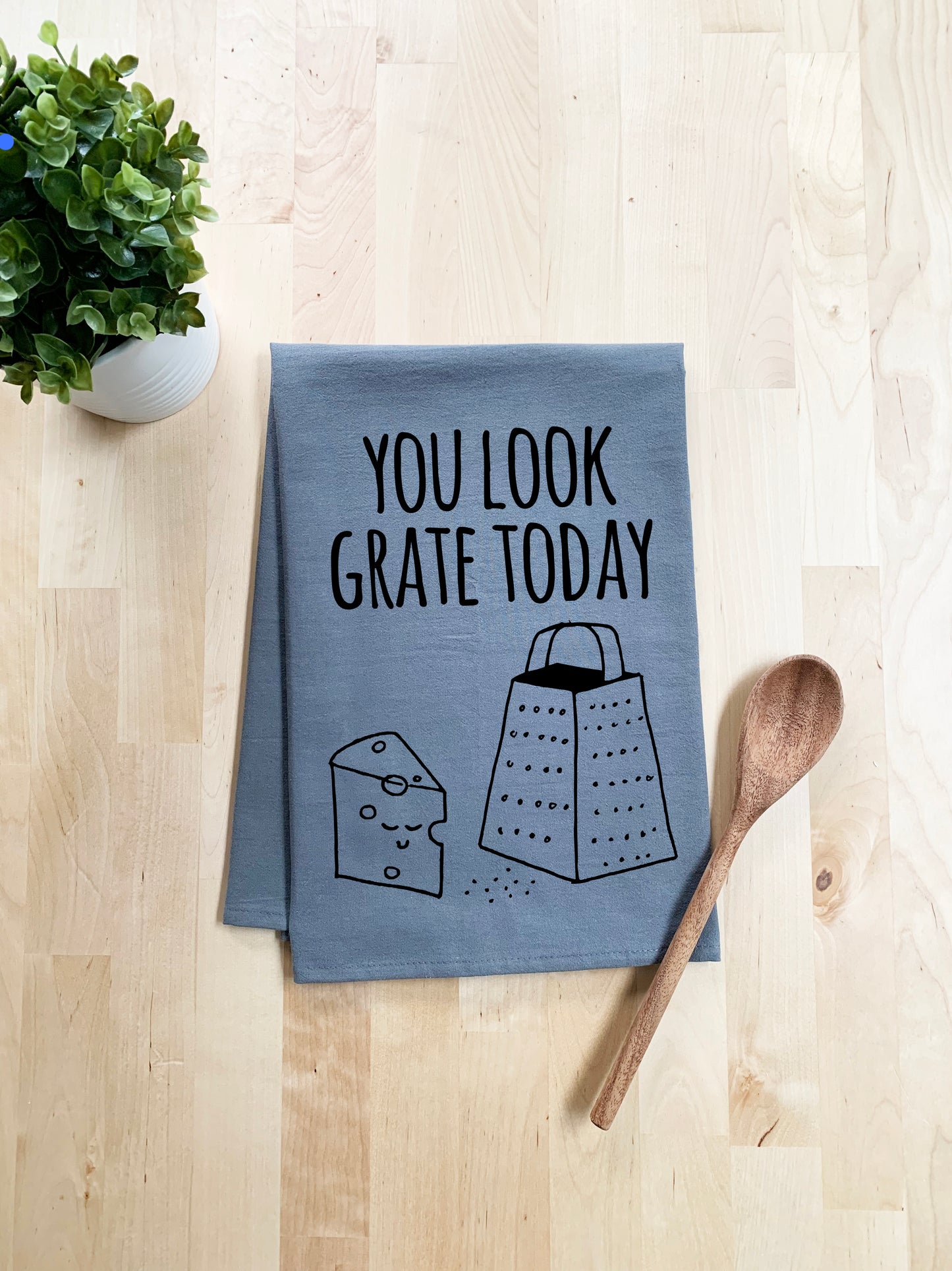 You Look Grate Today Dish Towel - White Or Gray - MoonlightMakers