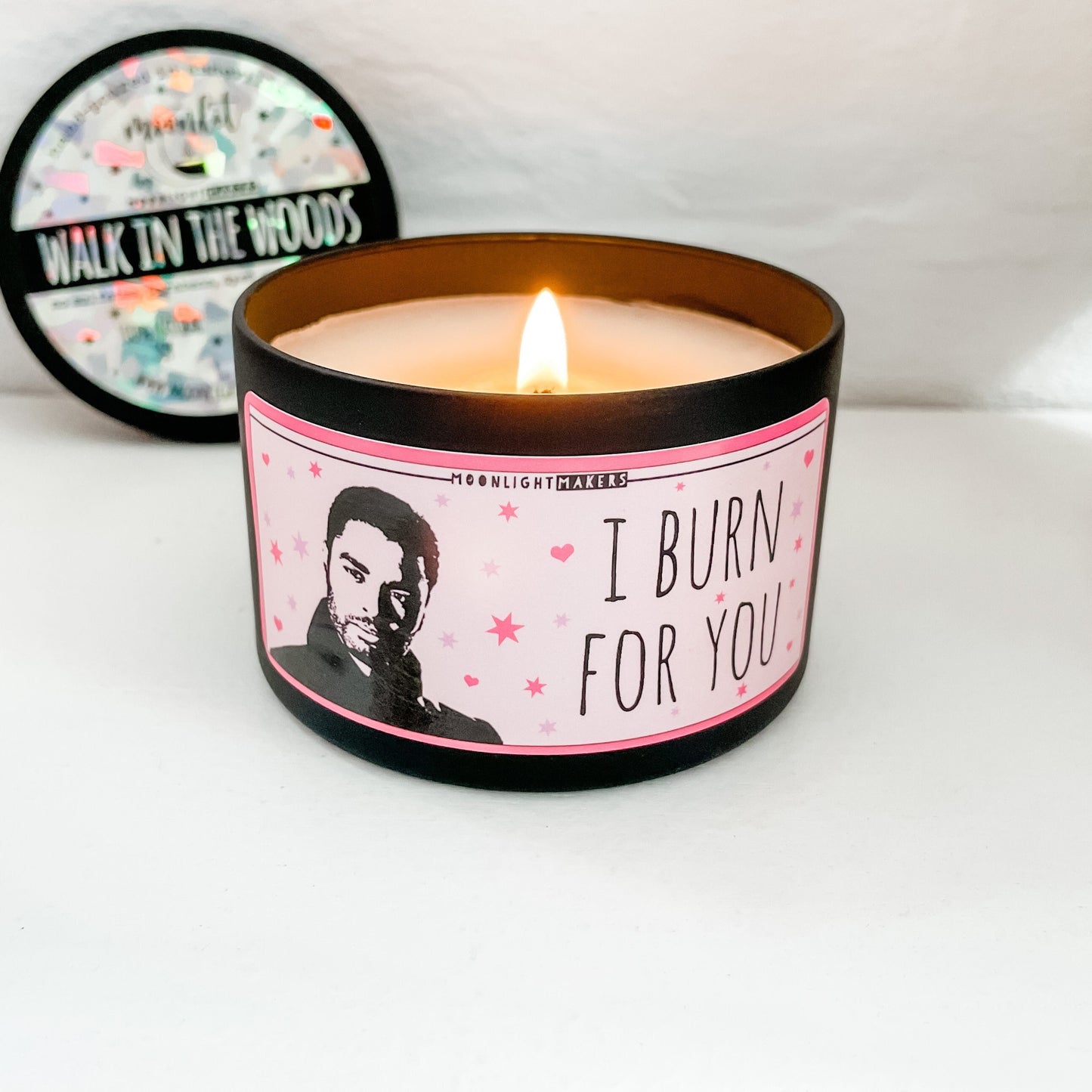 I Burn For You - 8oz Candle - Choose Your Scent - 100% Natural Soy Wax (Bridgerton)