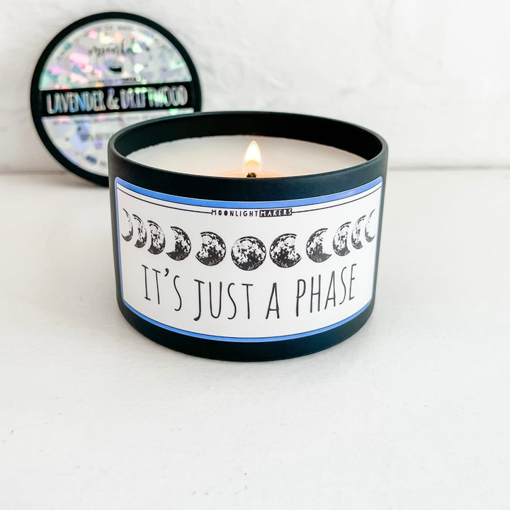 It's Just A Phase (Moon) - 8oz Candle - Choose Your Scent - 100% Natural Soy Wax