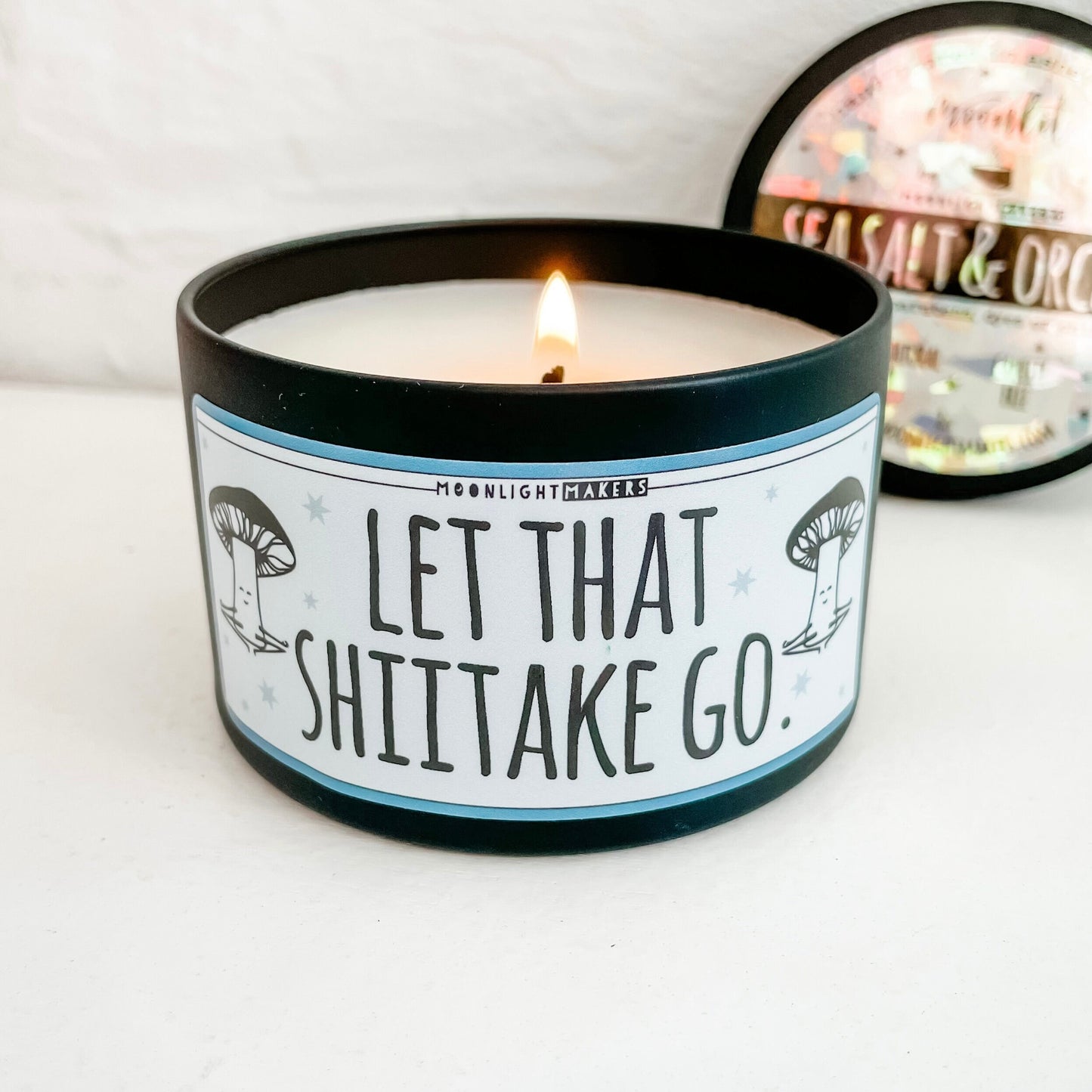 Let That Shiitake Go - 8oz Candle - Choose Your Scent - 100% Natural Soy Wax