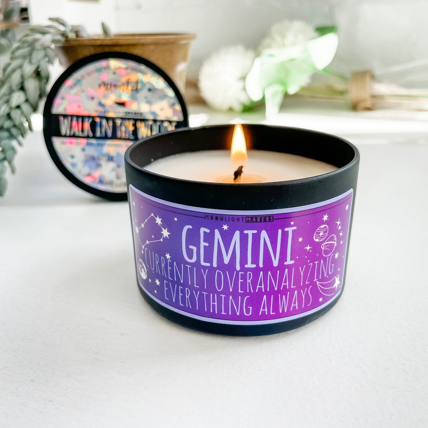 Gemini / Zodiac Candle - 8oz Candle - Choose Your Scent - 100% Natural Soy Wax