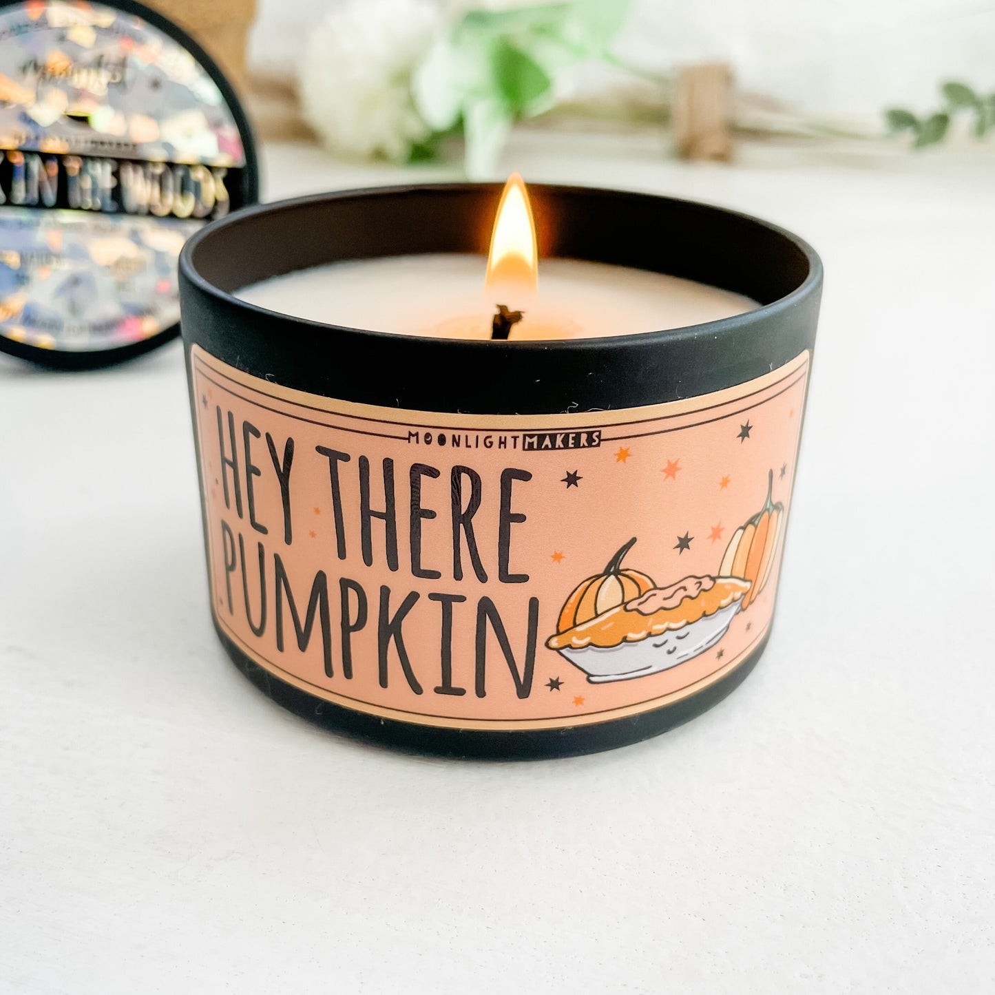 Hey There Pumpkin - 8oz Candle - Choose Your Scent - 100% Natural Soy Wax