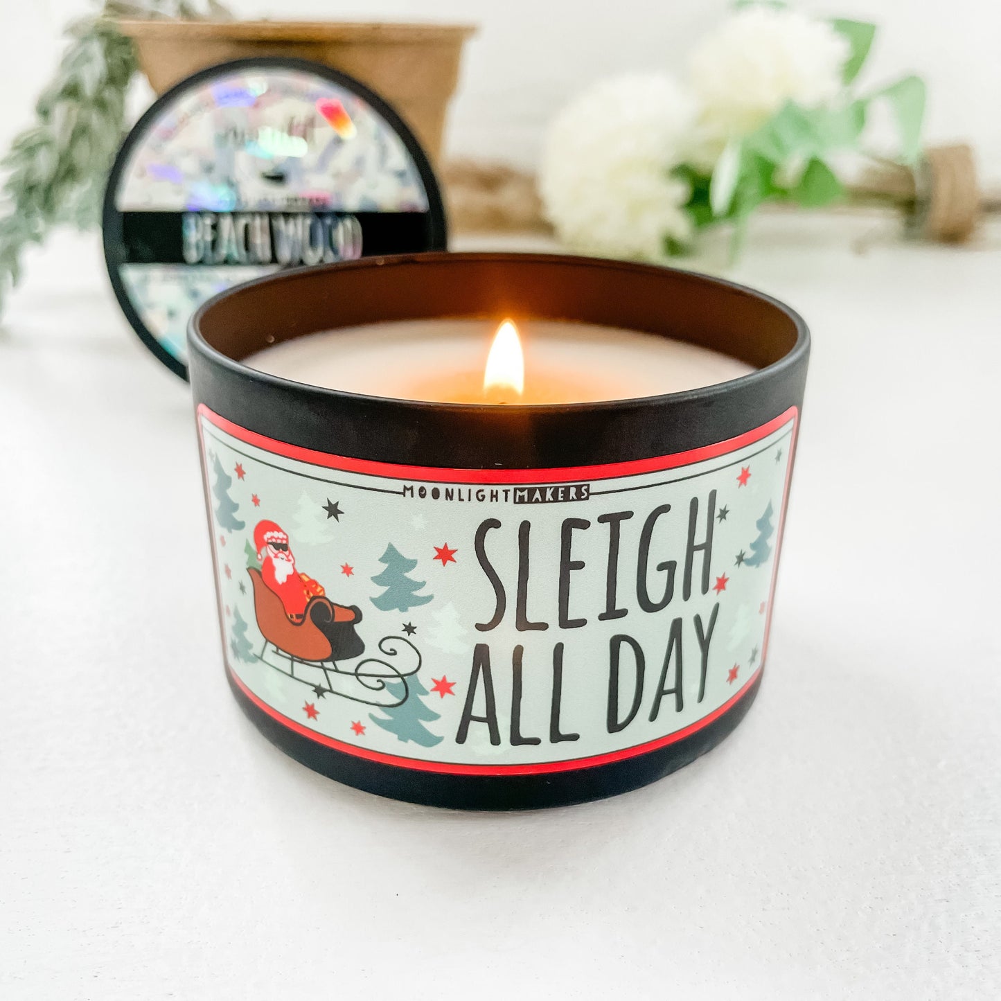Sleigh All Day - 8oz Candle - Choose Your Scent - 100% Natural Soy Wax