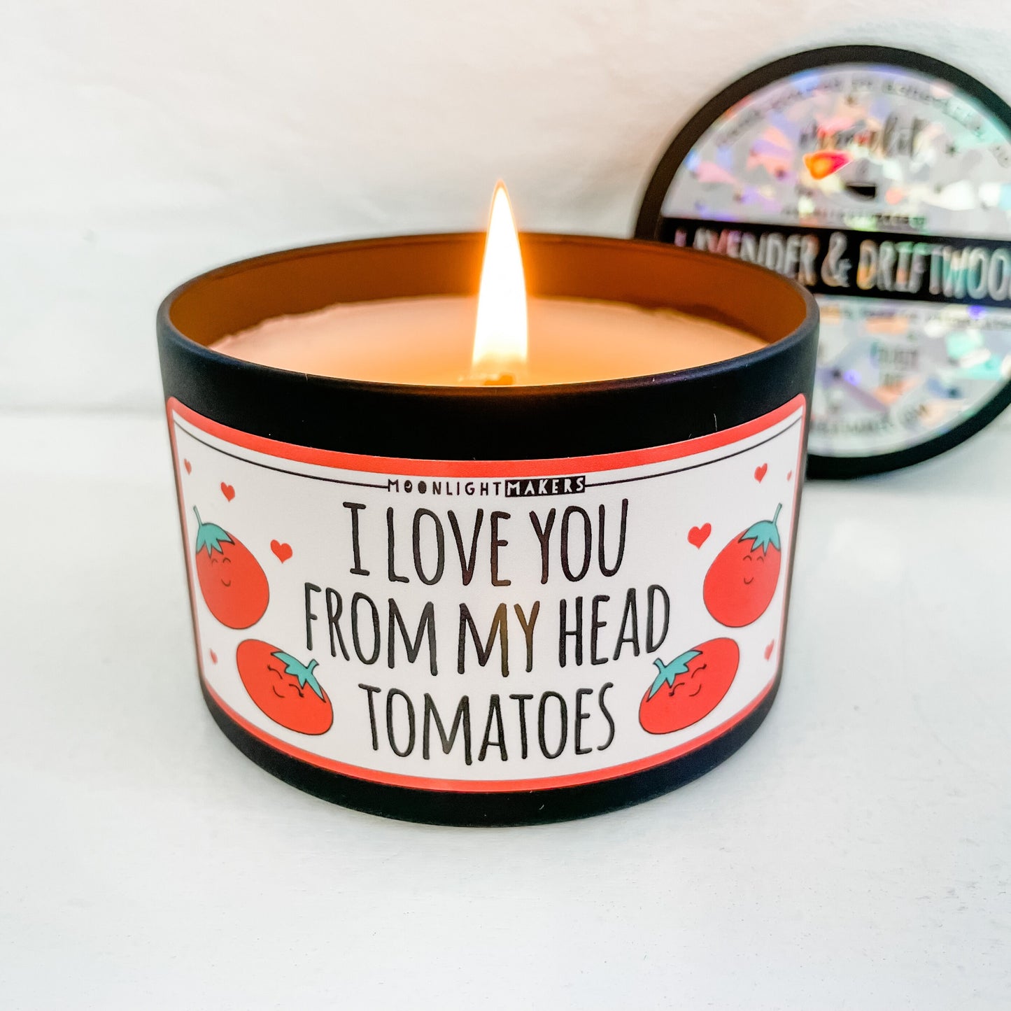 I Love You From My Head Tomatoes - 8oz Candle - Choose Your Scent - 100% Natural Soy Wax