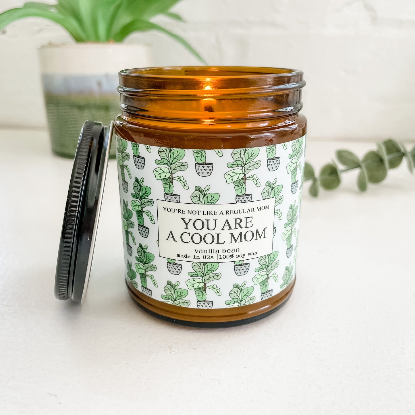 You're Not A Regular Mom, You Are A Cool Mom - 9oz Glass Jar Candle - Vanilla Bean Scent