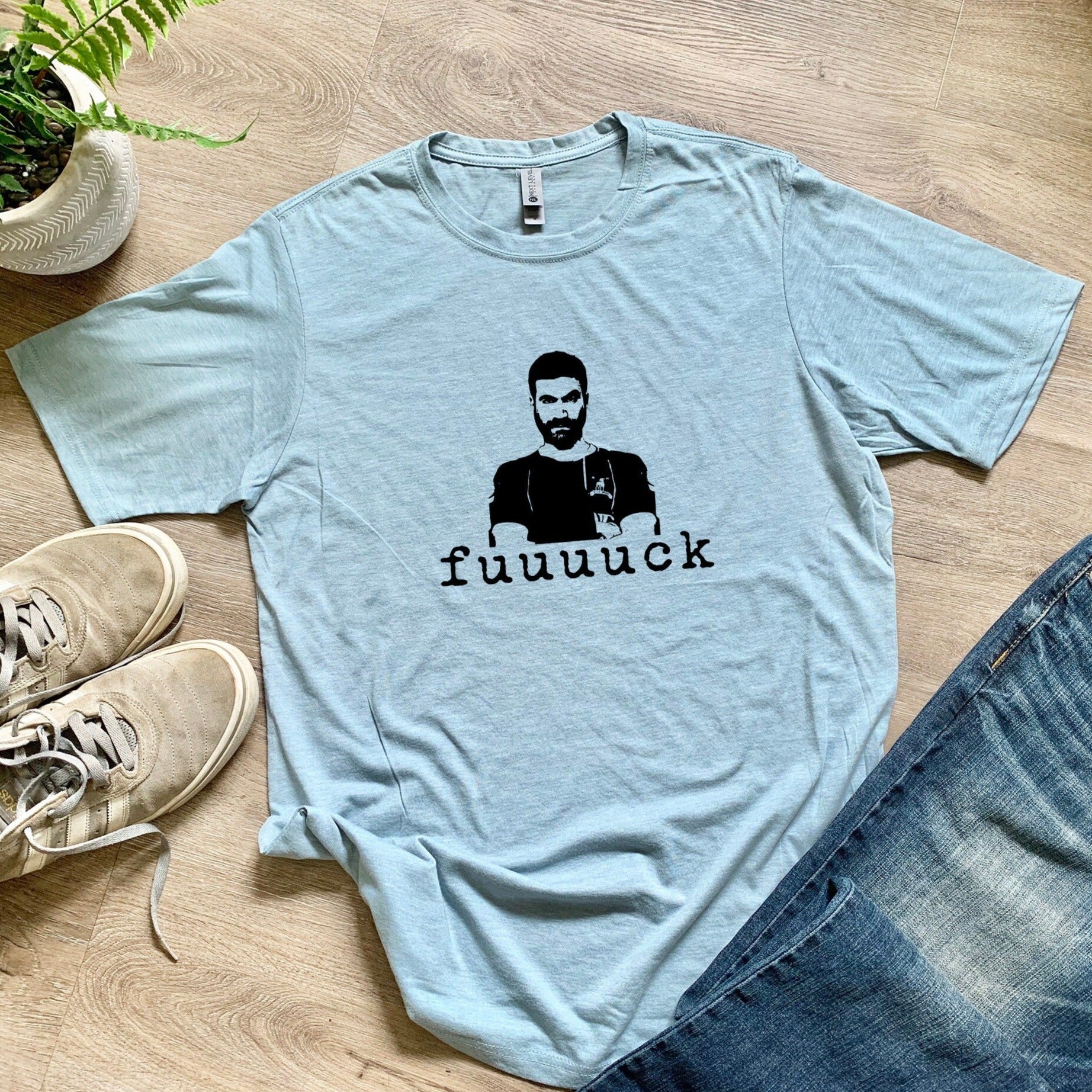 Fuuuuck (Roy Kent) - Mens / Unisex Tee - Stonewash Blue, Sage, Lavender, or Heather Gray