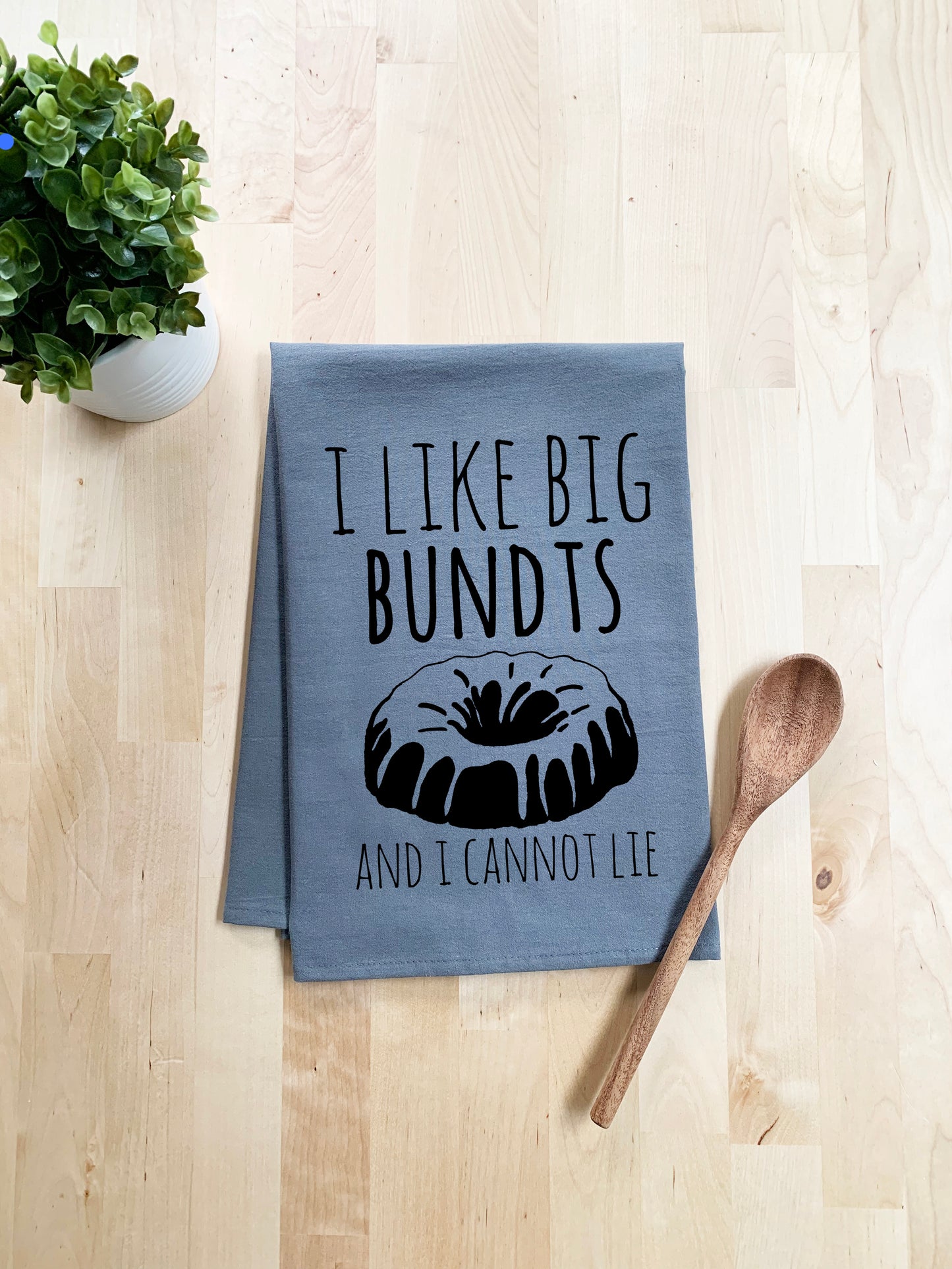 I Like Big Bundts and I Cannot Lie Dish Towel - White Or Gray - MoonlightMakers