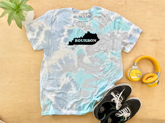 Kentucky Bourbon - Mens/Unisex Tie Dye Tee - Blue