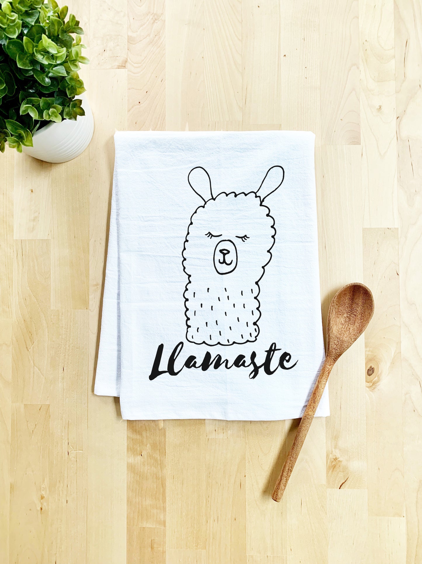 Llamaste Dish Towel - White Or Gray - MoonlightMakers