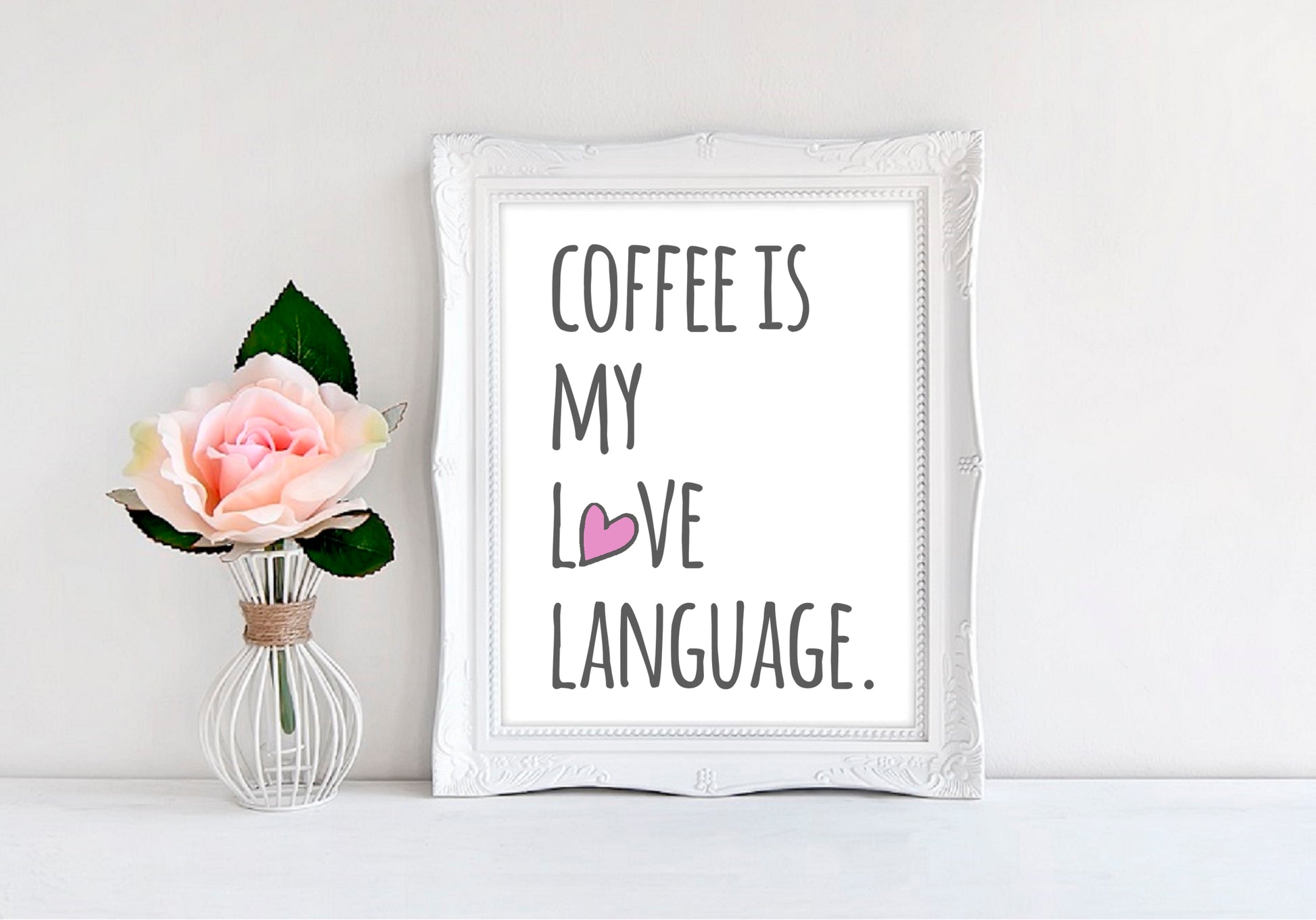 Coffee Is My Love Language - 8"x10" Wall Print - MoonlightMakers