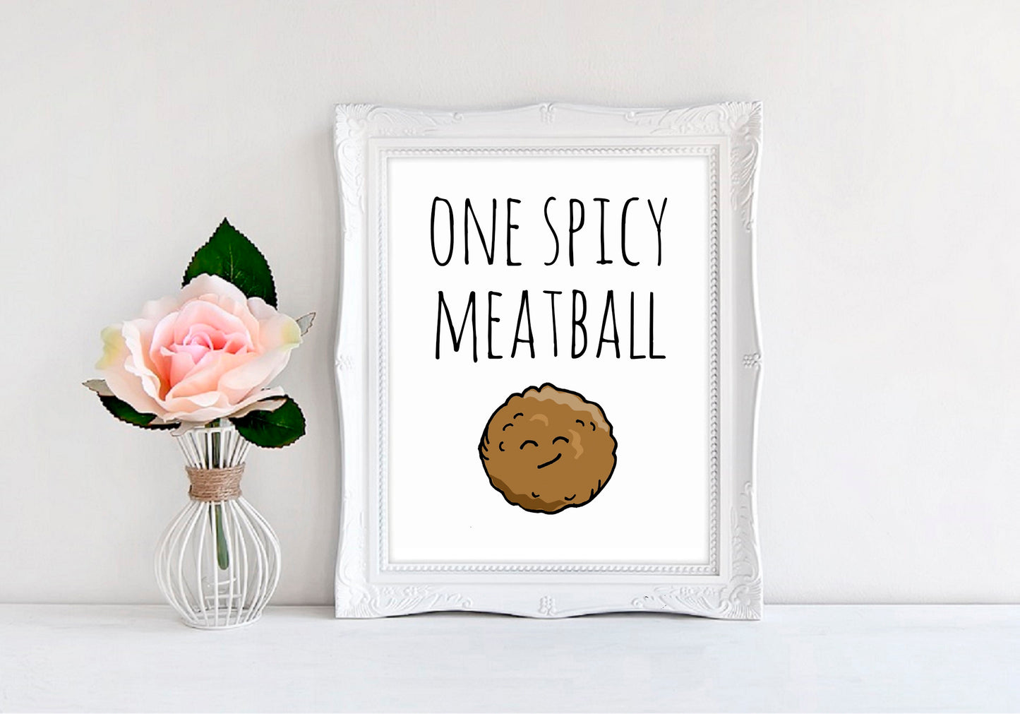 One Spicy Meatball - 8"x10" Wall Print - MoonlightMakers