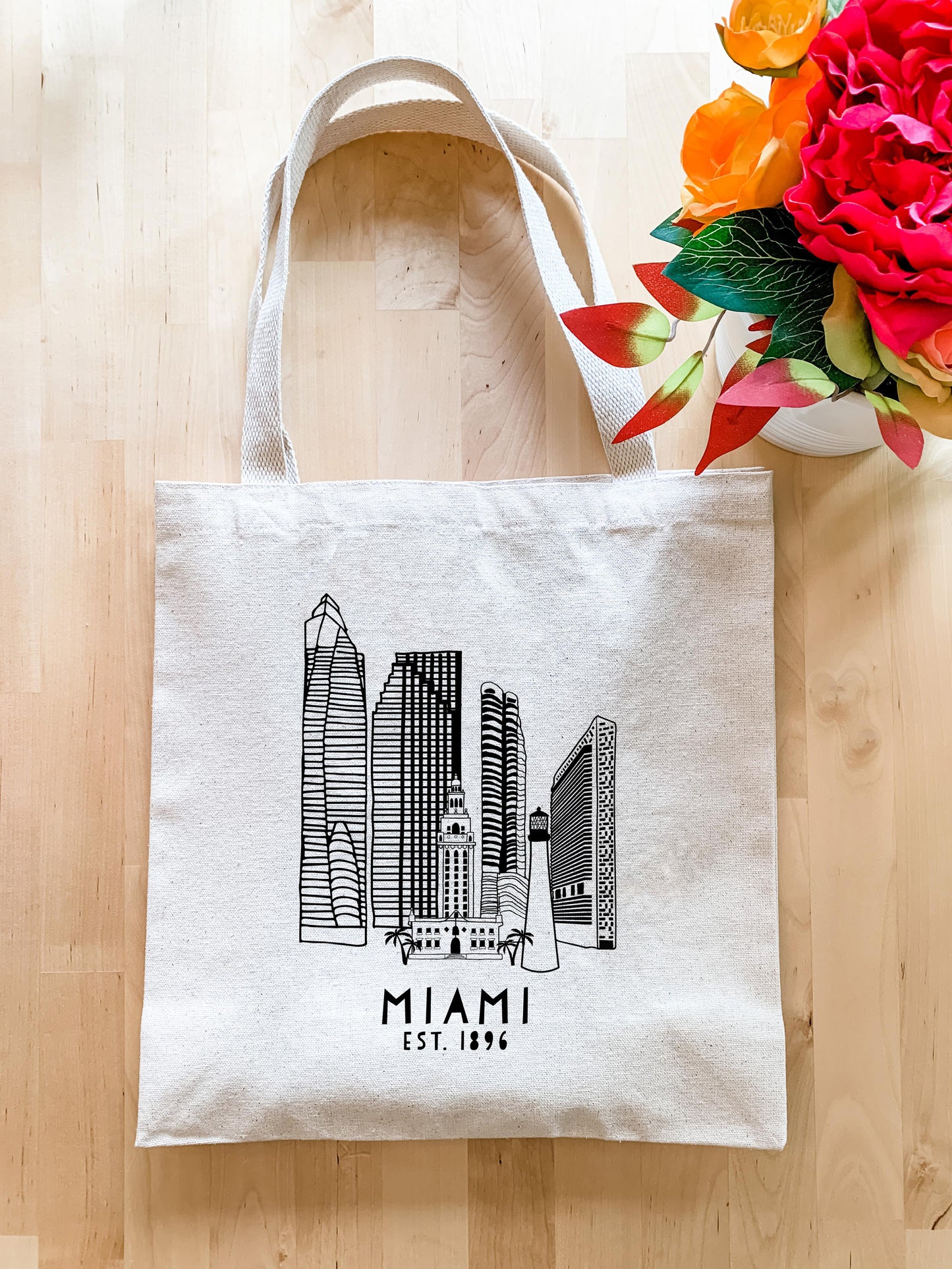 Miami Skyline - Tote Bag - MoonlightMakers