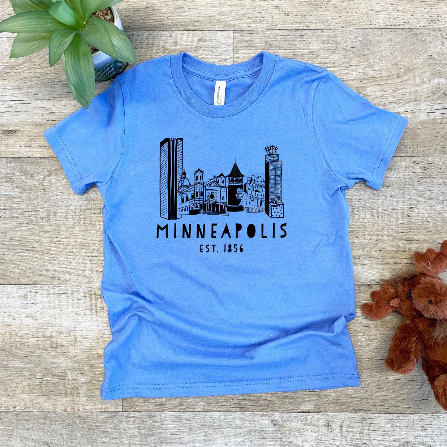 Minneapolis (MN) - Kid's Tee - Columbia Blue or Lavender