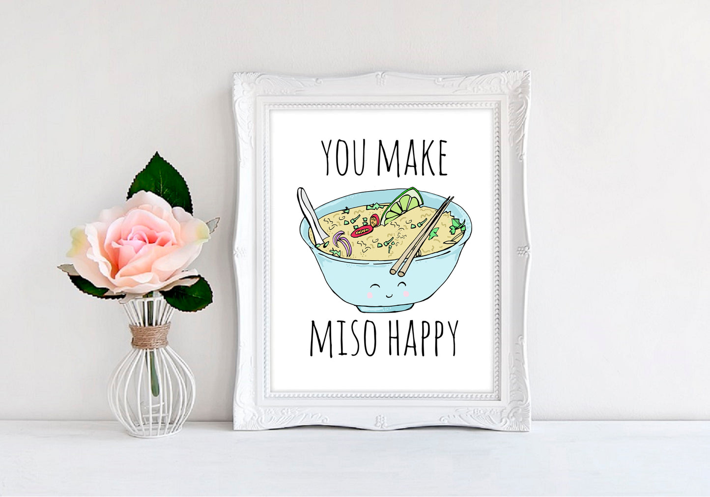 You Make Miso Happy - 8"x10" Wall Print - MoonlightMakers