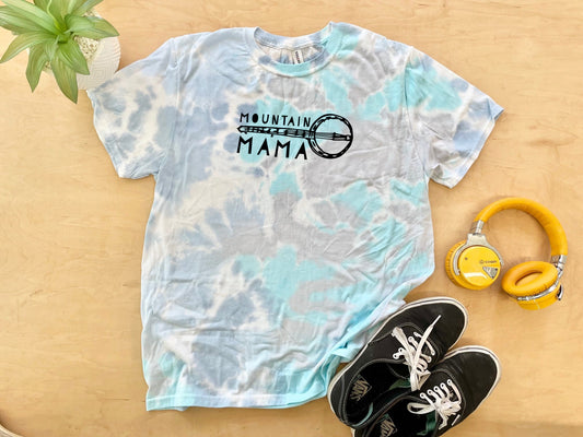 Mountain Mama (Banjo) - Mens/Unisex Tie Dye Tee - Blue