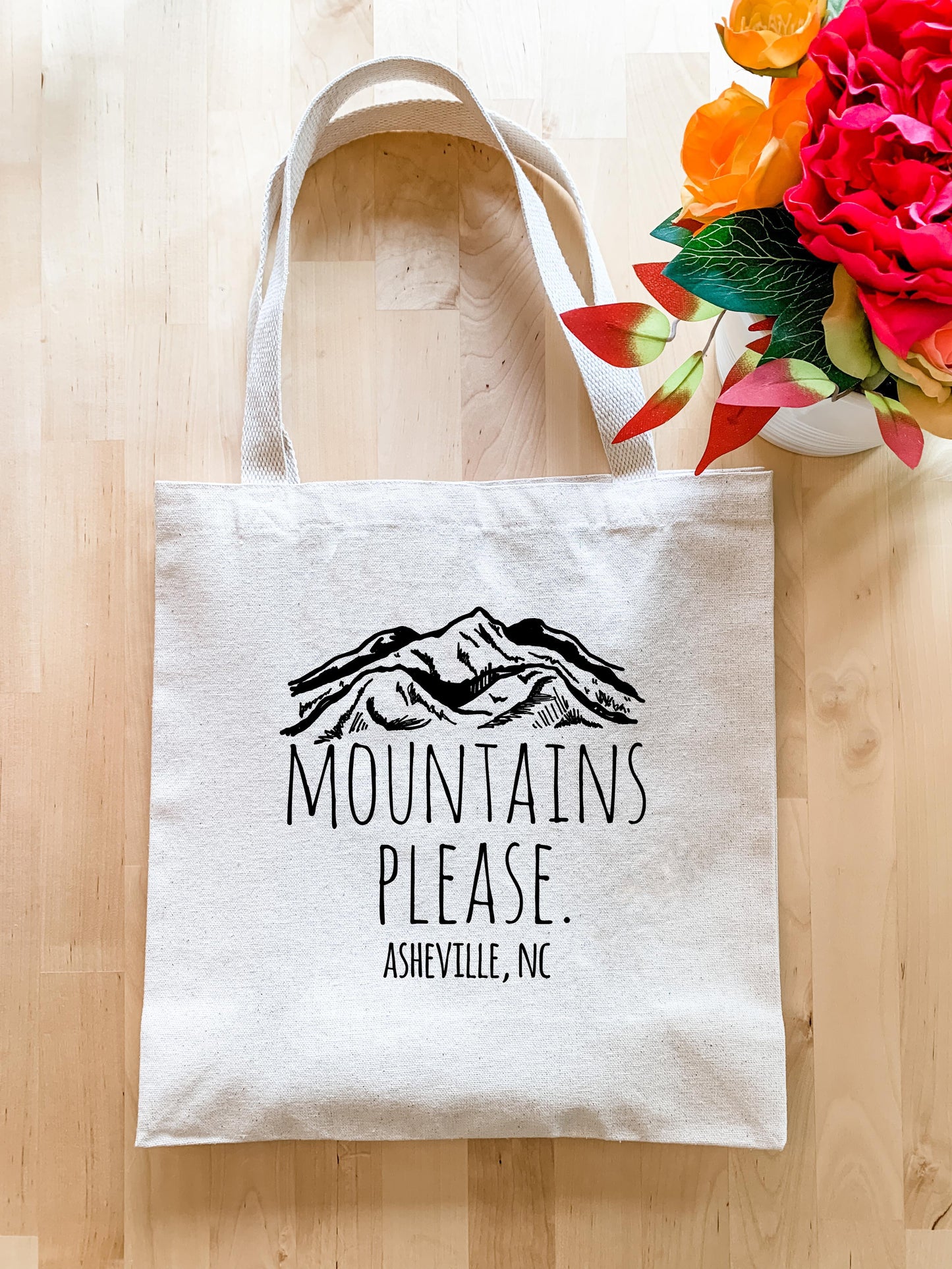 Mountains Please, Asheville NC - Tote Bag - MoonlightMakers