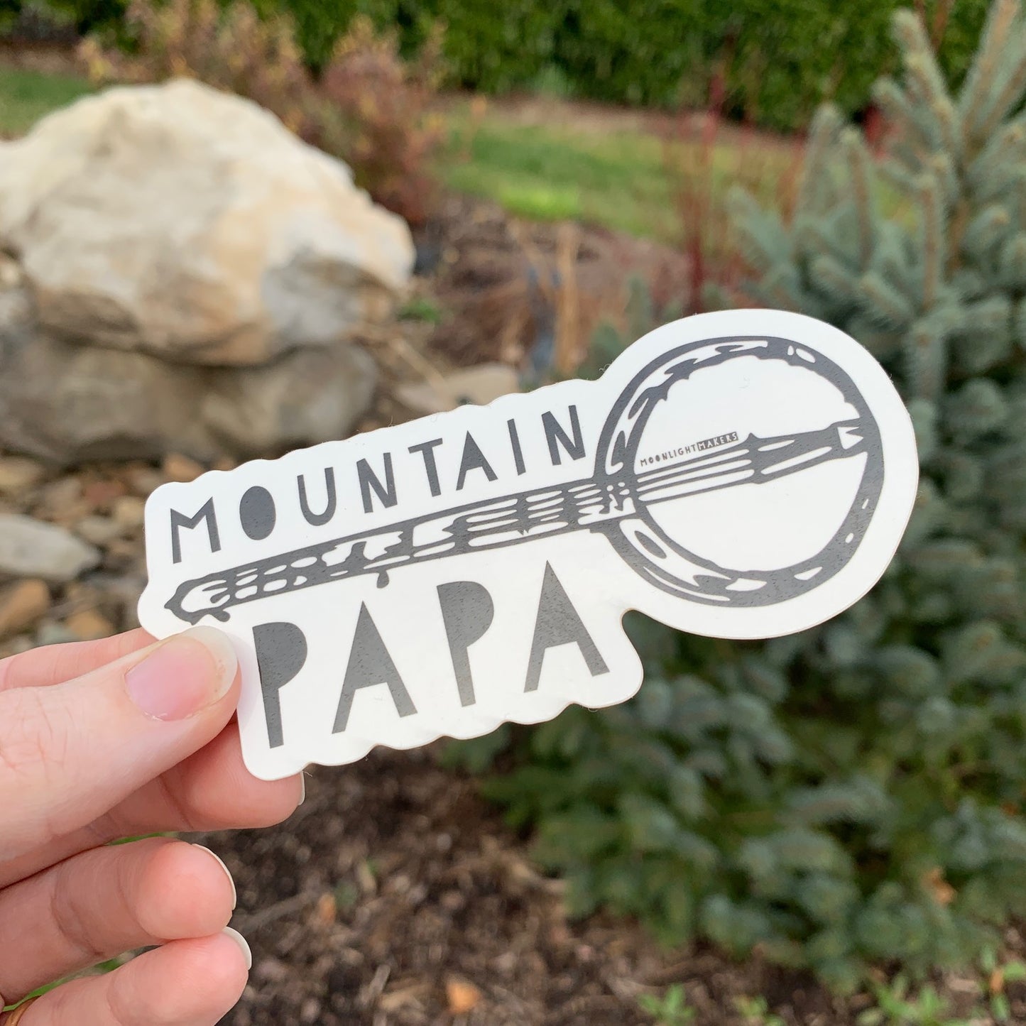 Mountain Papa - Die Cut Sticker - MoonlightMakers