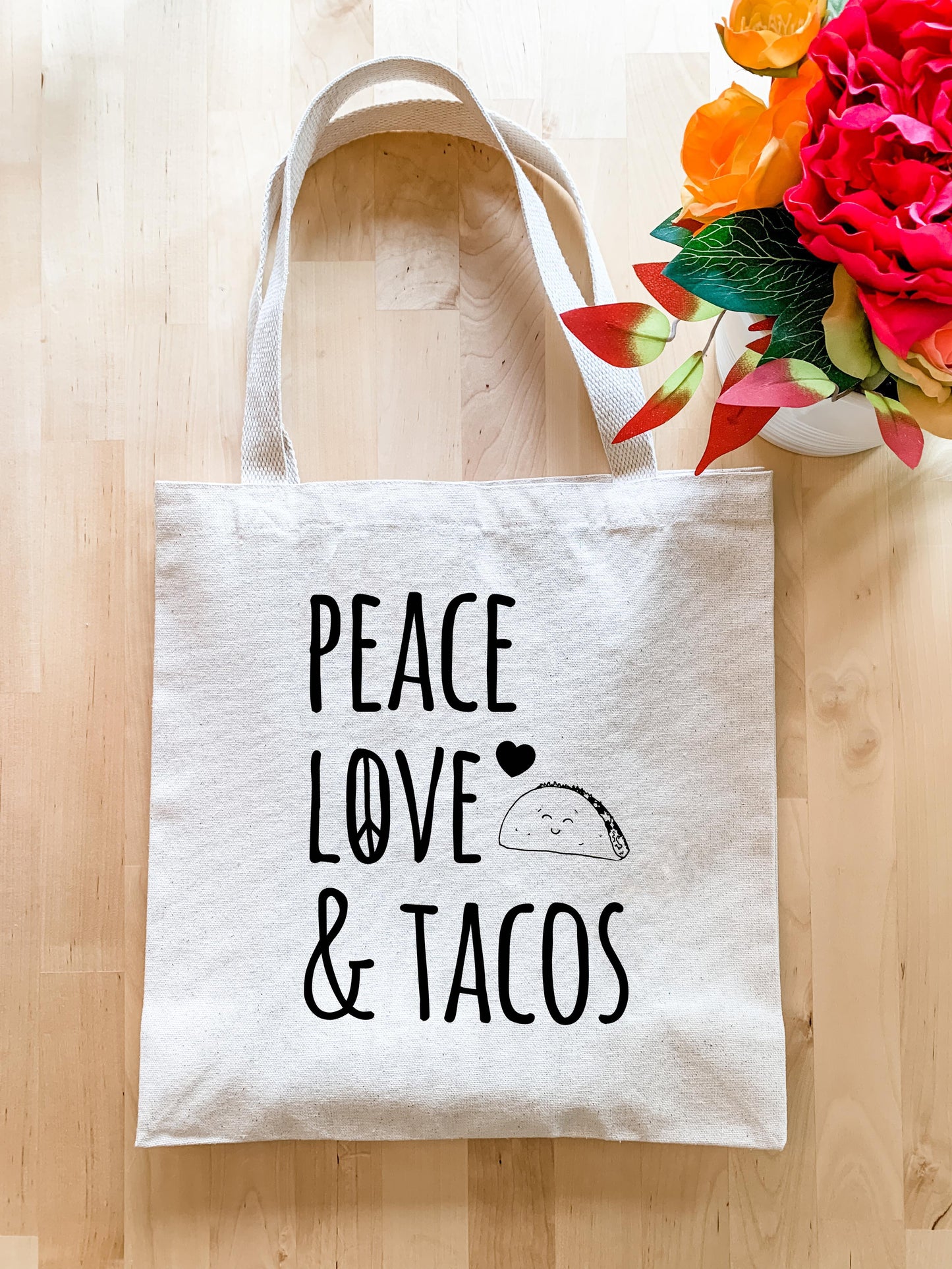 Peace, Love & Tacos - Tote Bag - MoonlightMakers