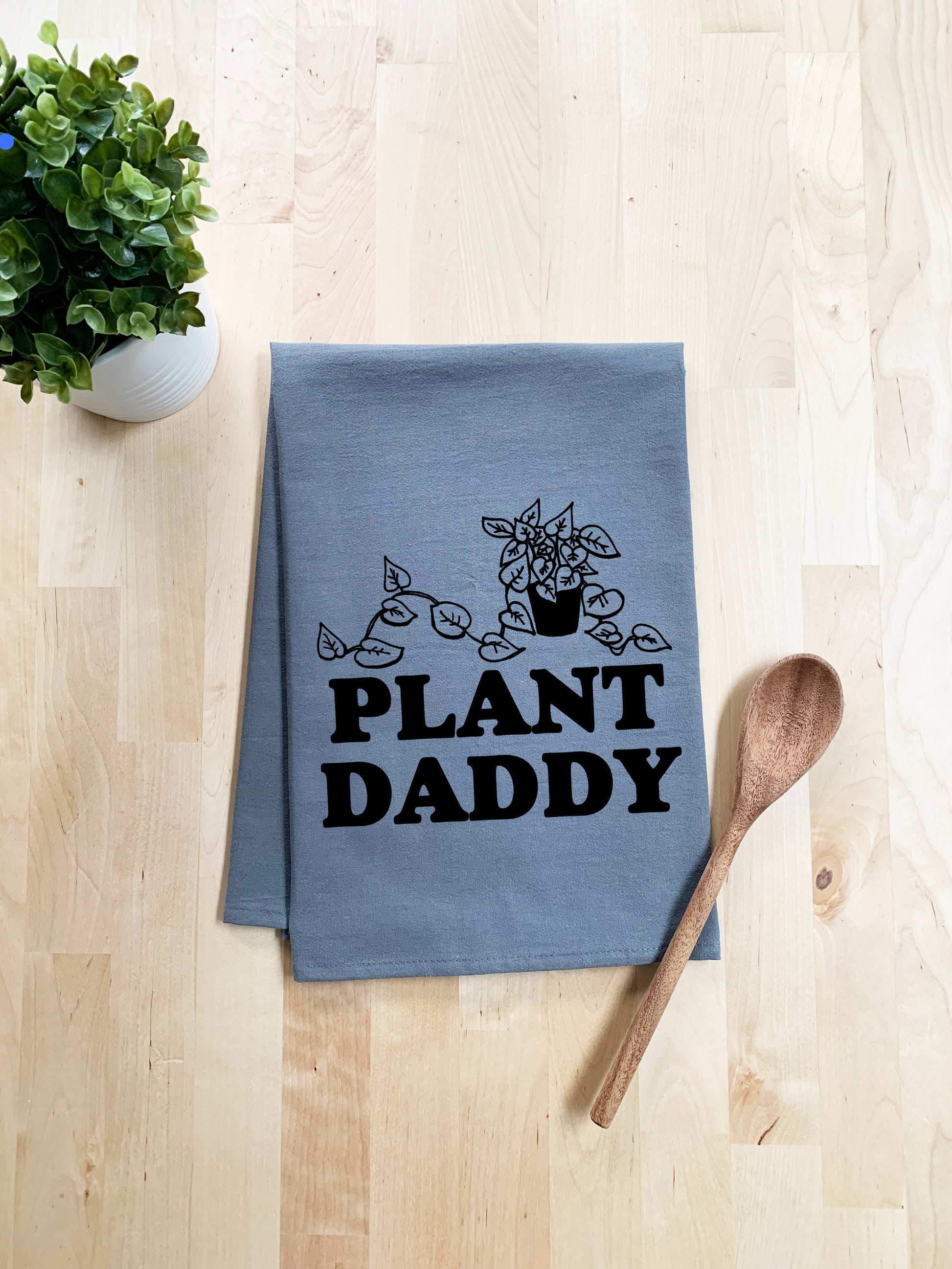 Plant Daddy, Dish Towel - White Or Gray - MoonlightMakers
