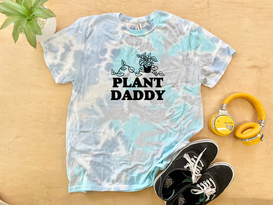 Plant Daddy - Mens/Unisex Tie Dye Tee - Blue