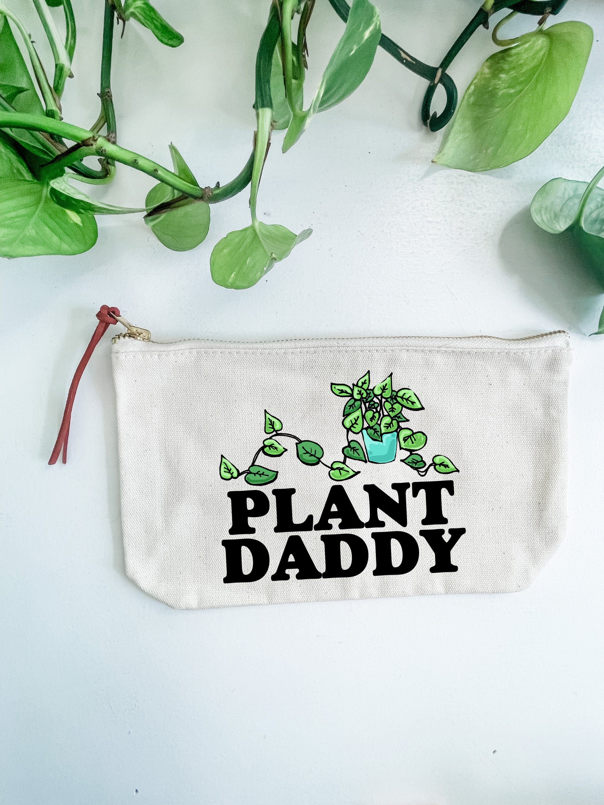 Plant Daddy - Canvas Zipper Pouch - MoonlightMakers