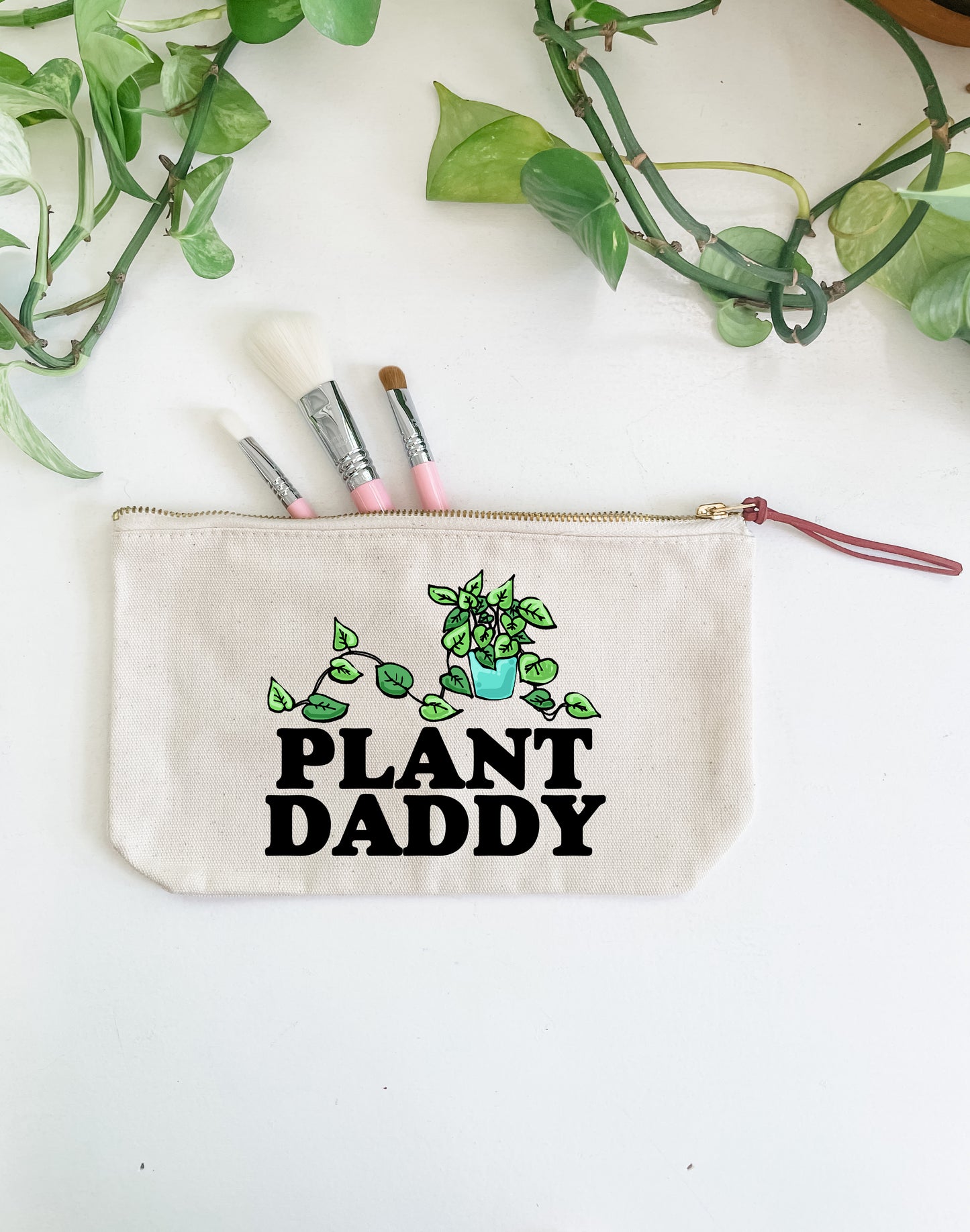 Plant Daddy - Canvas Zipper Pouch - MoonlightMakers