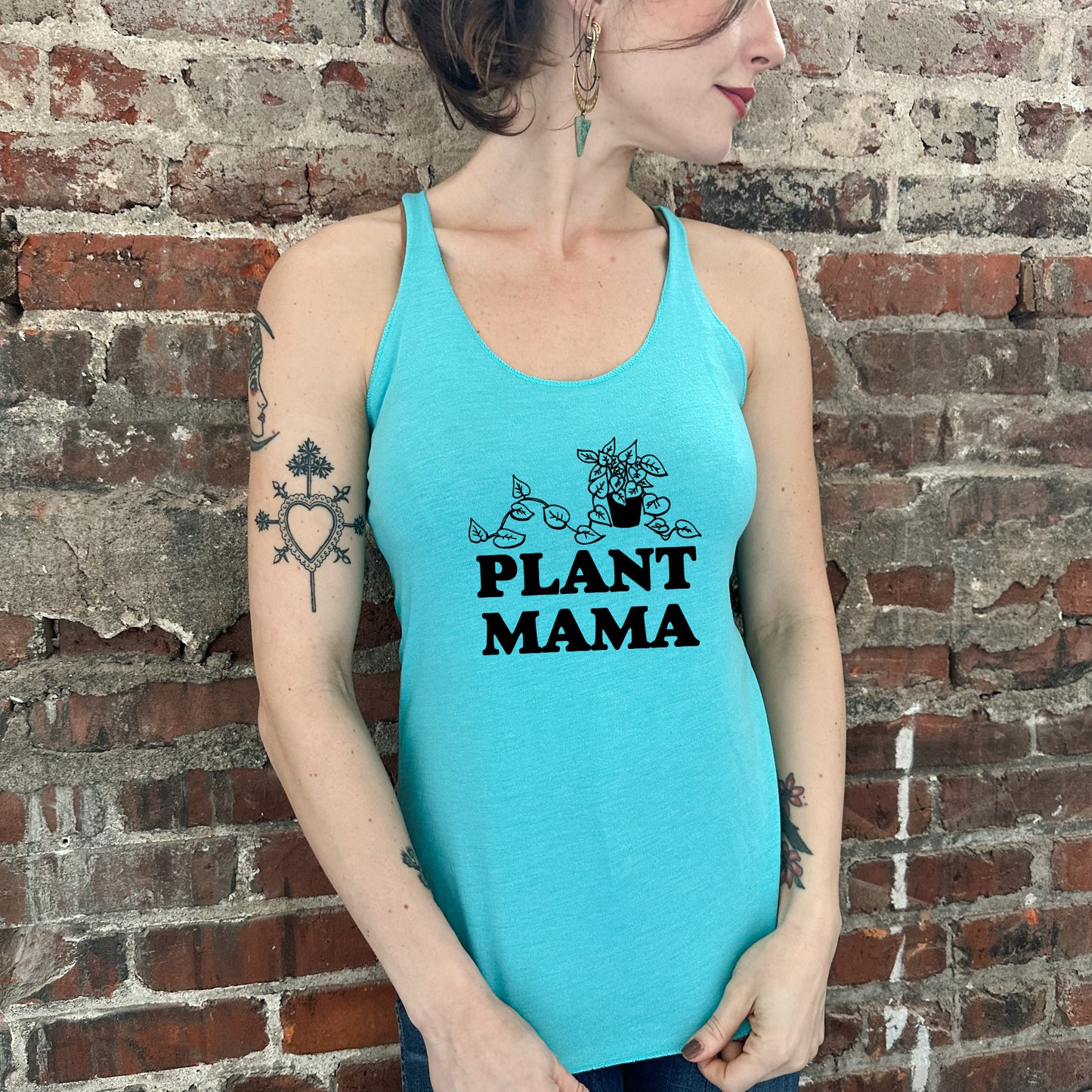 Plant Mama - Women's Tank - Heather Gray, Tahiti, or Envy