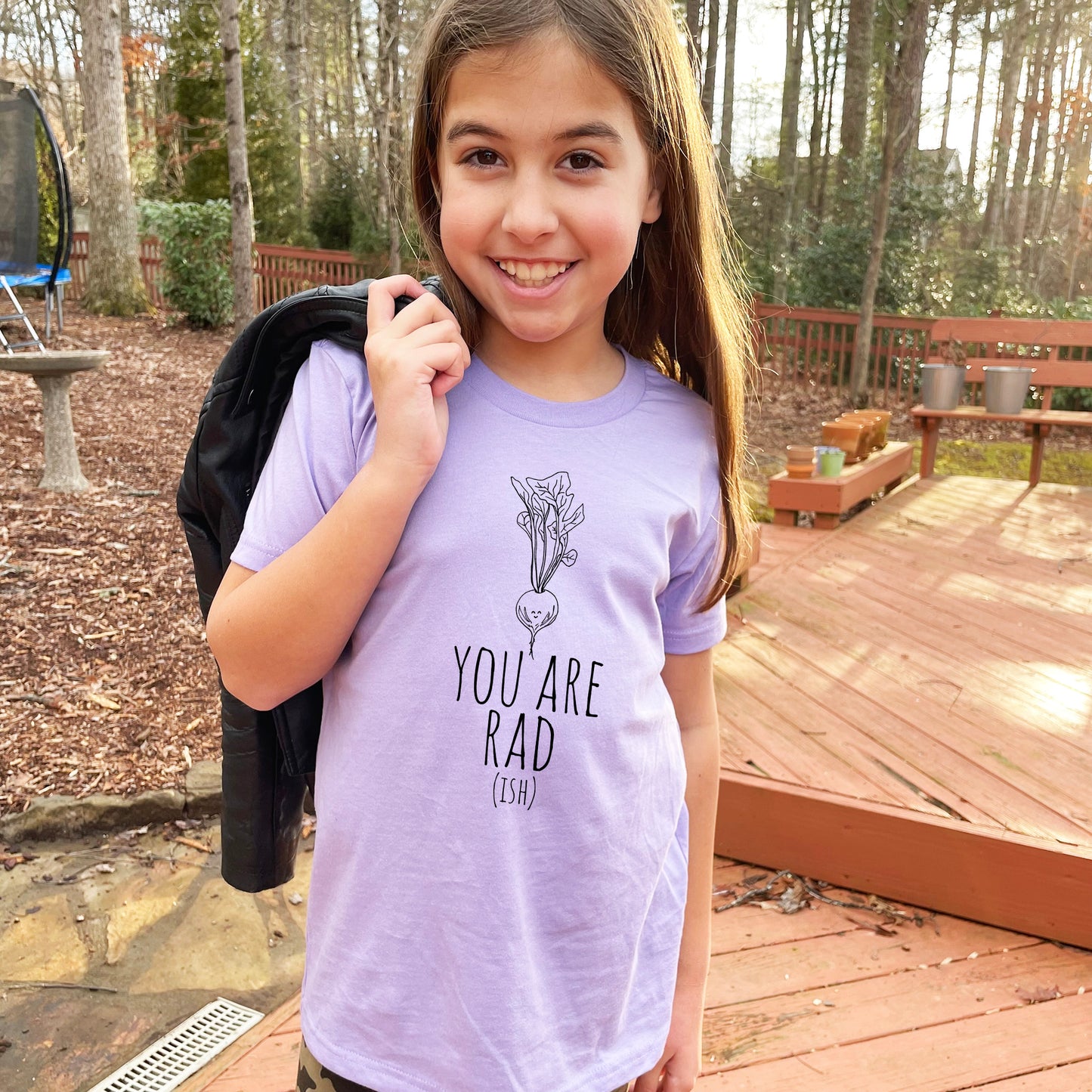 You Are Rad(ish) - Kid's Tee - Columbia Blue or Lavender