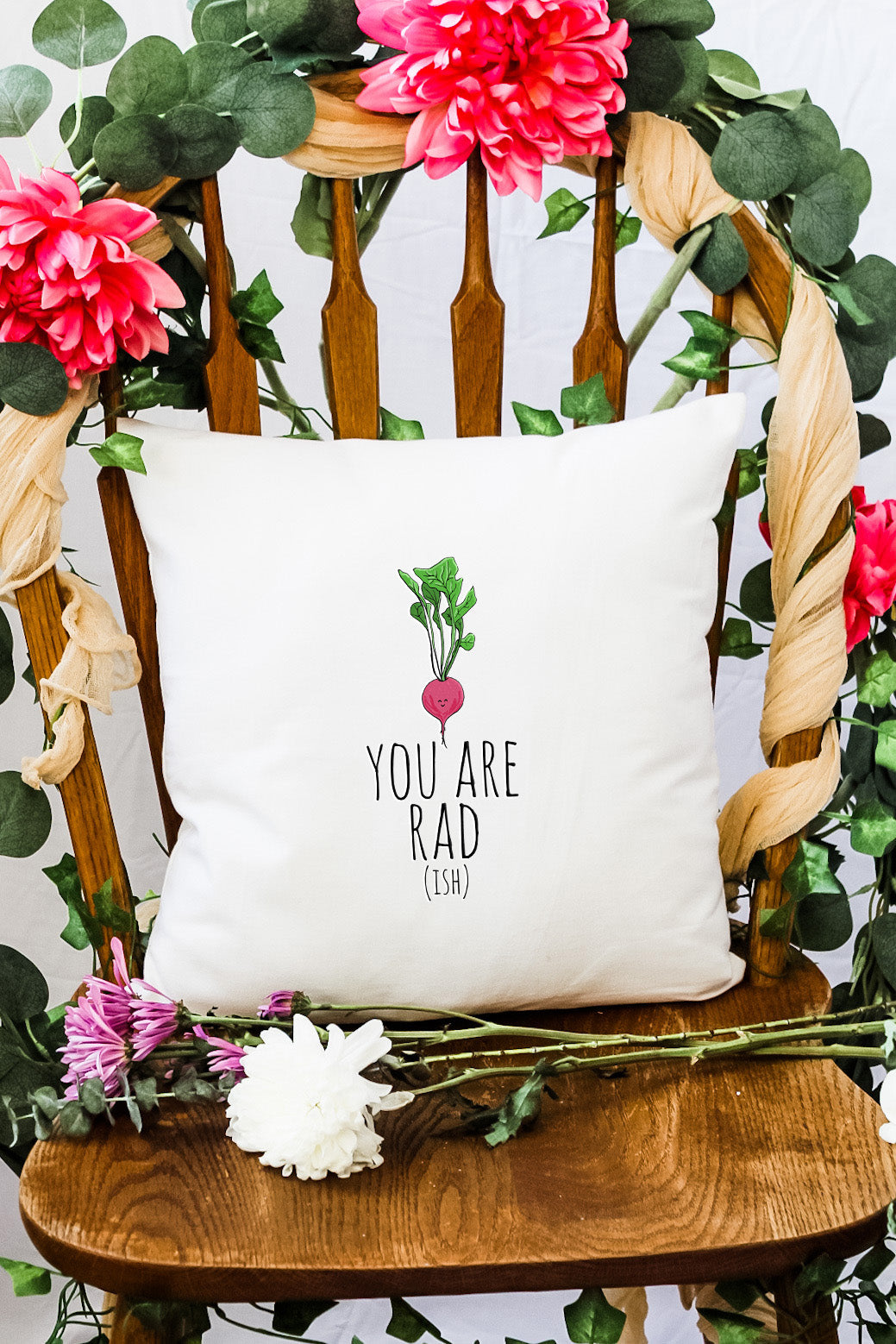 You Are Rad (ish) - Decorative Throw Pillow - MoonlightMakers